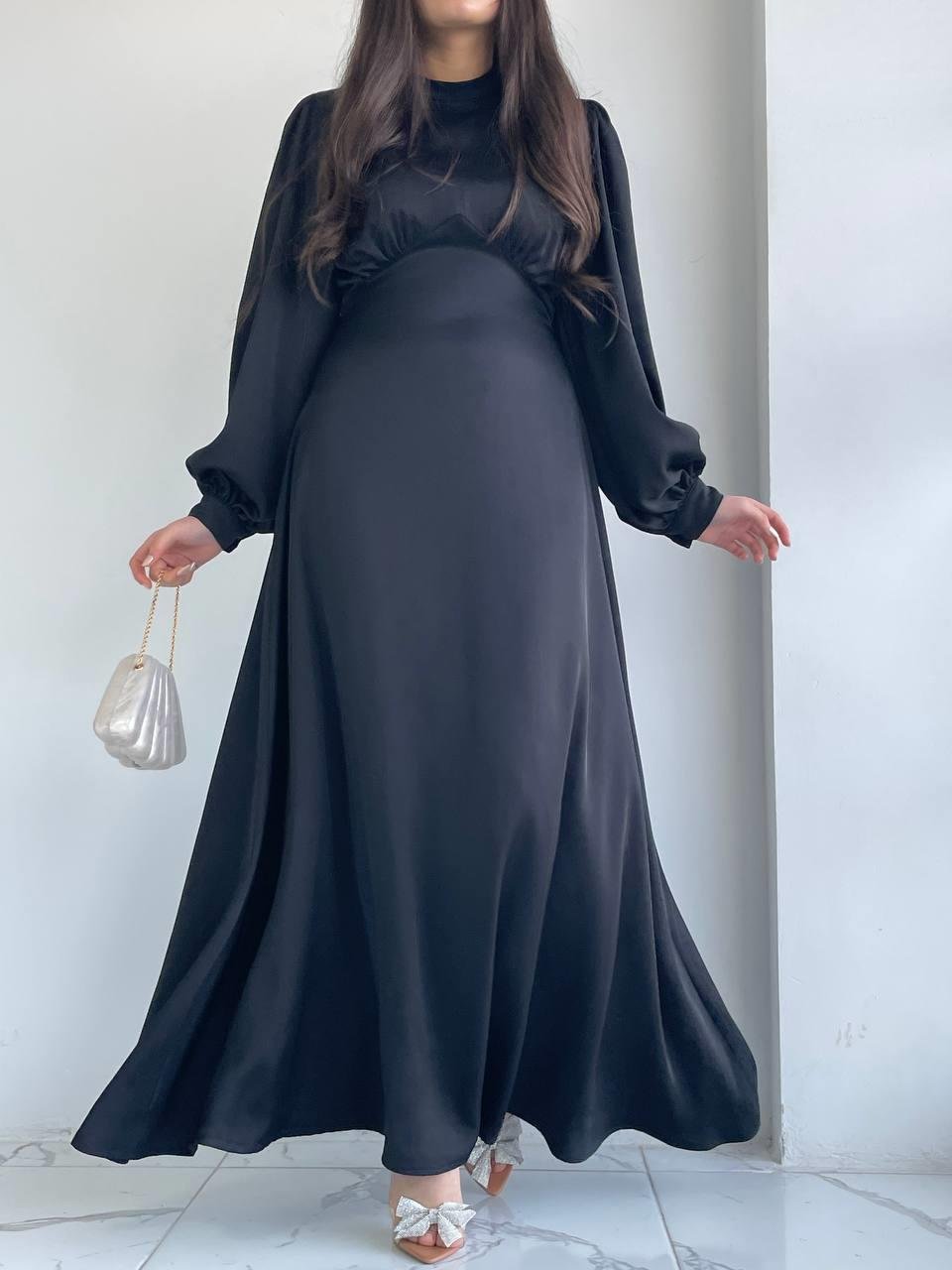 Siyah Azra Elbise