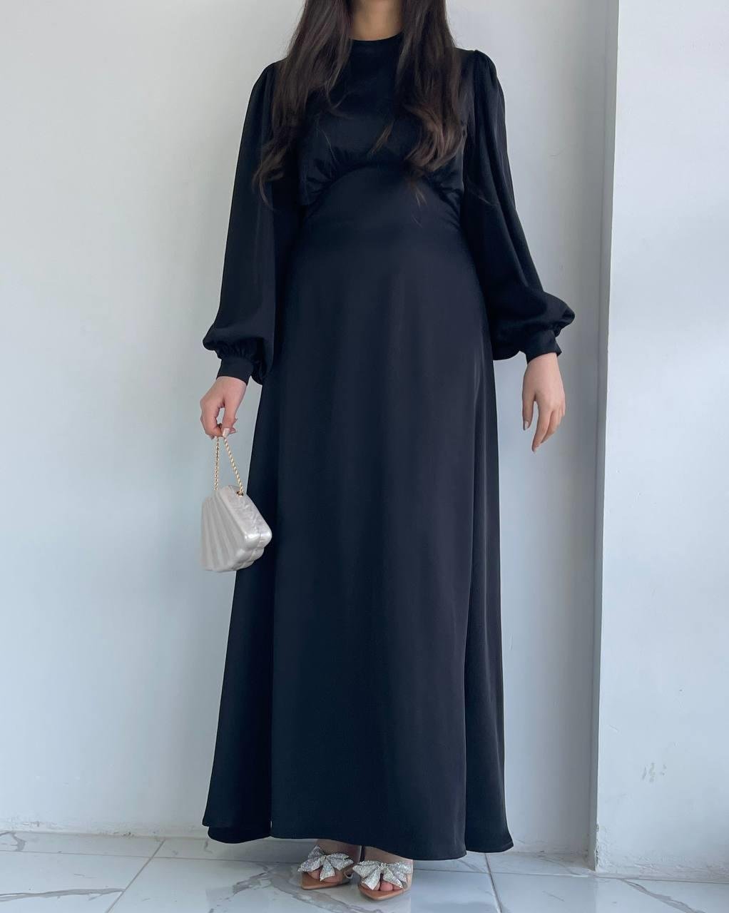 Siyah Azra Elbise