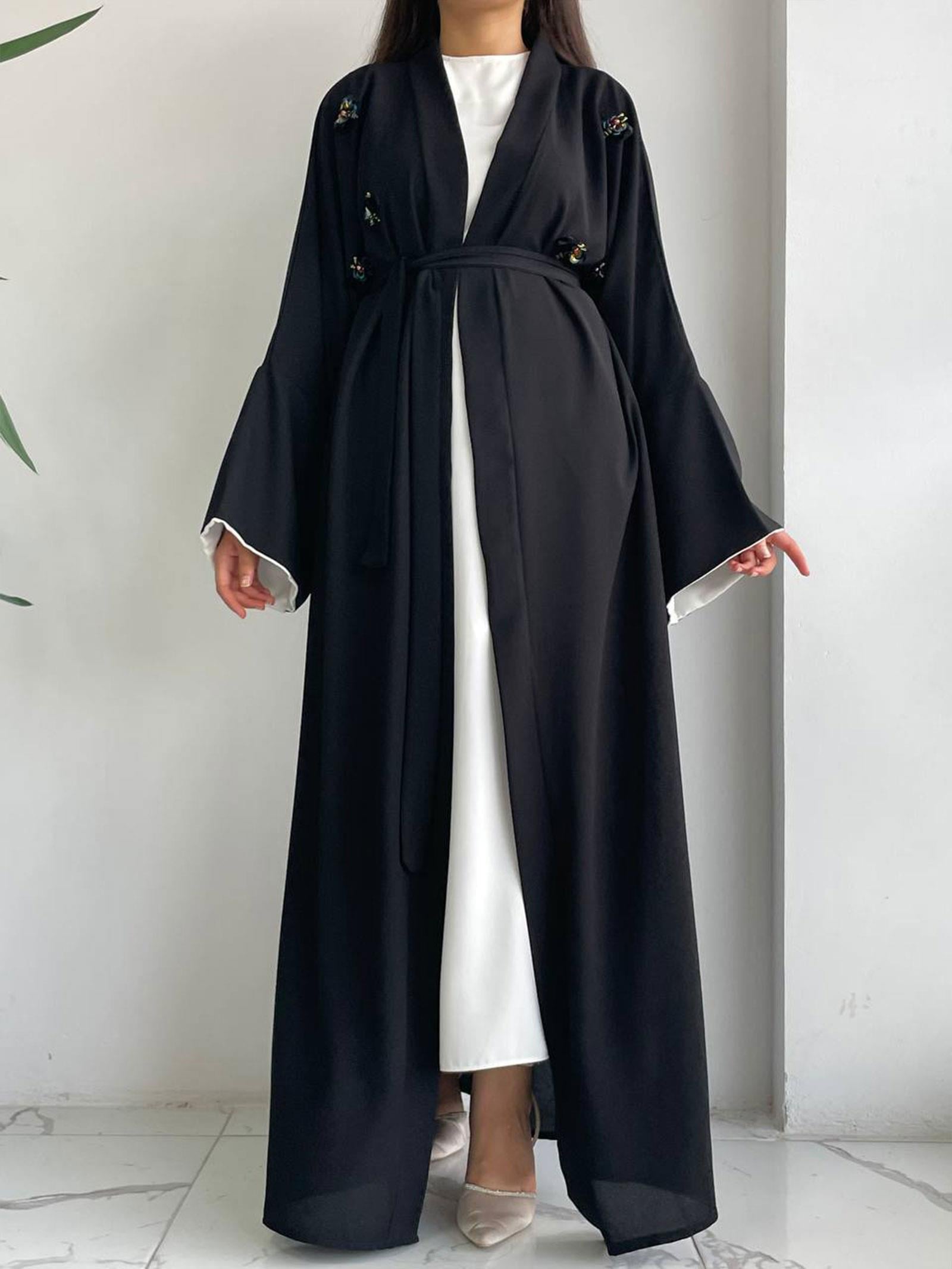 Siyah Ebrar Abaya 