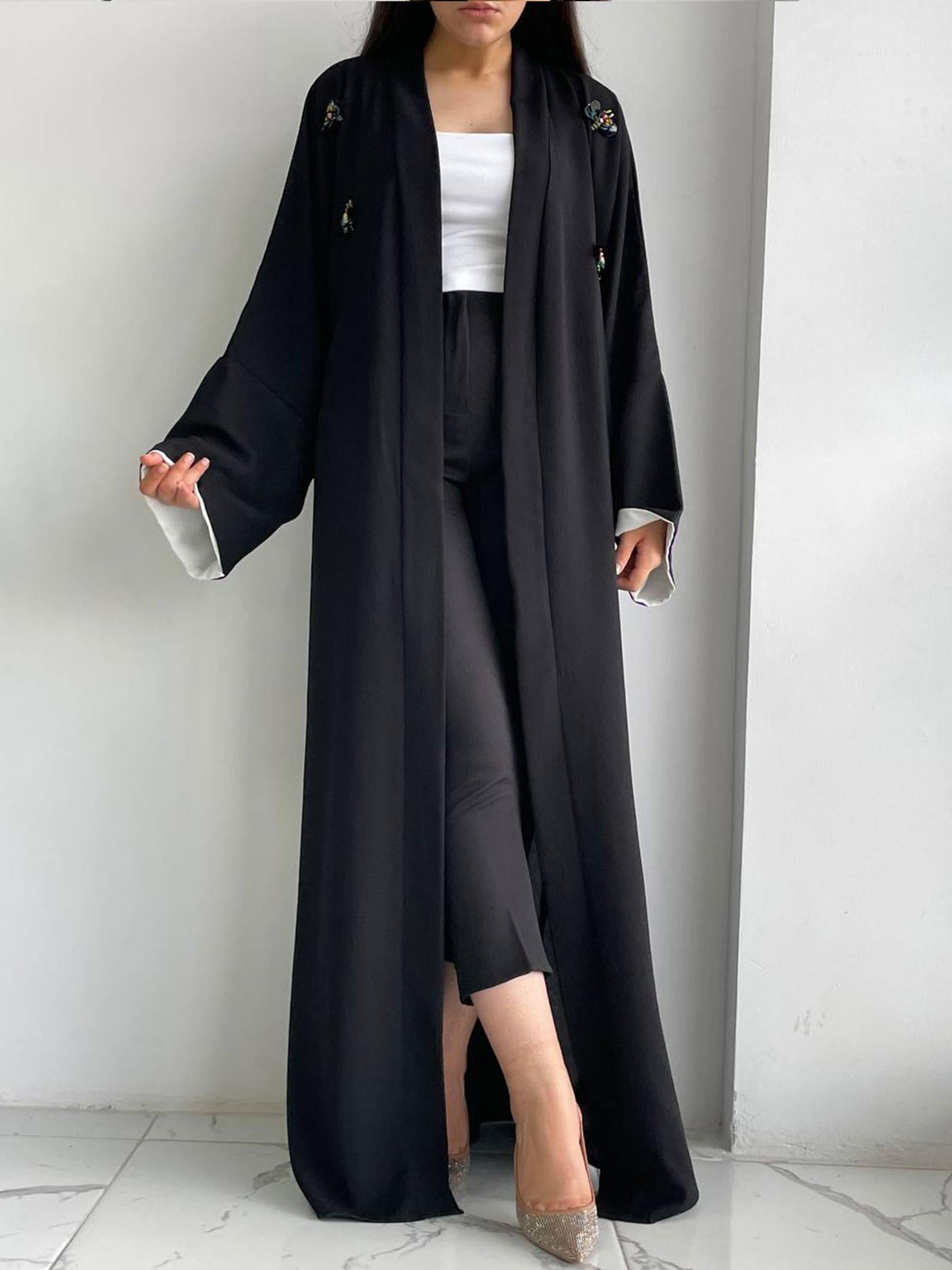 Siyah Ebrar Abaya 