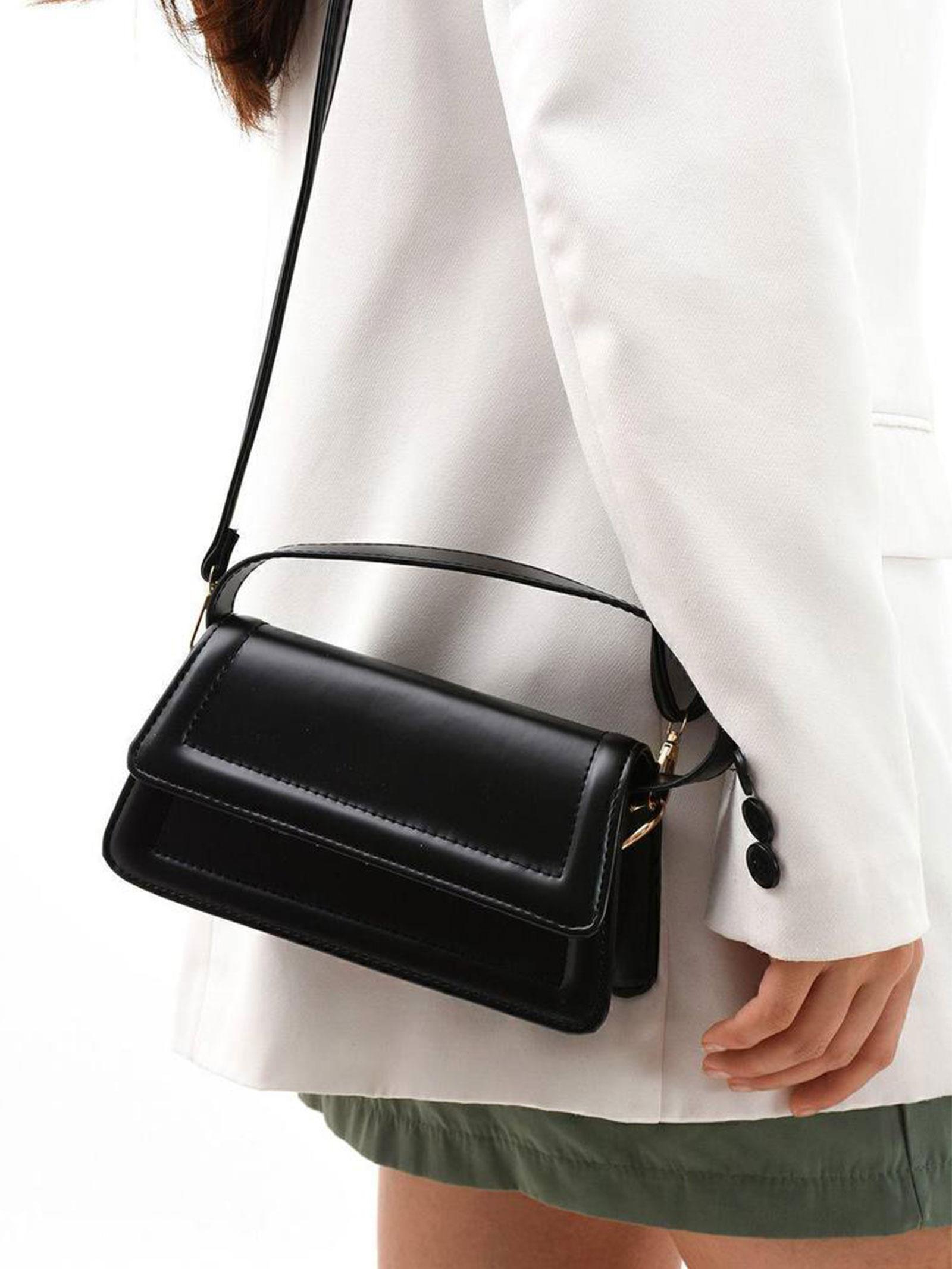 Siyah Moi Kadın Omuz Çantası