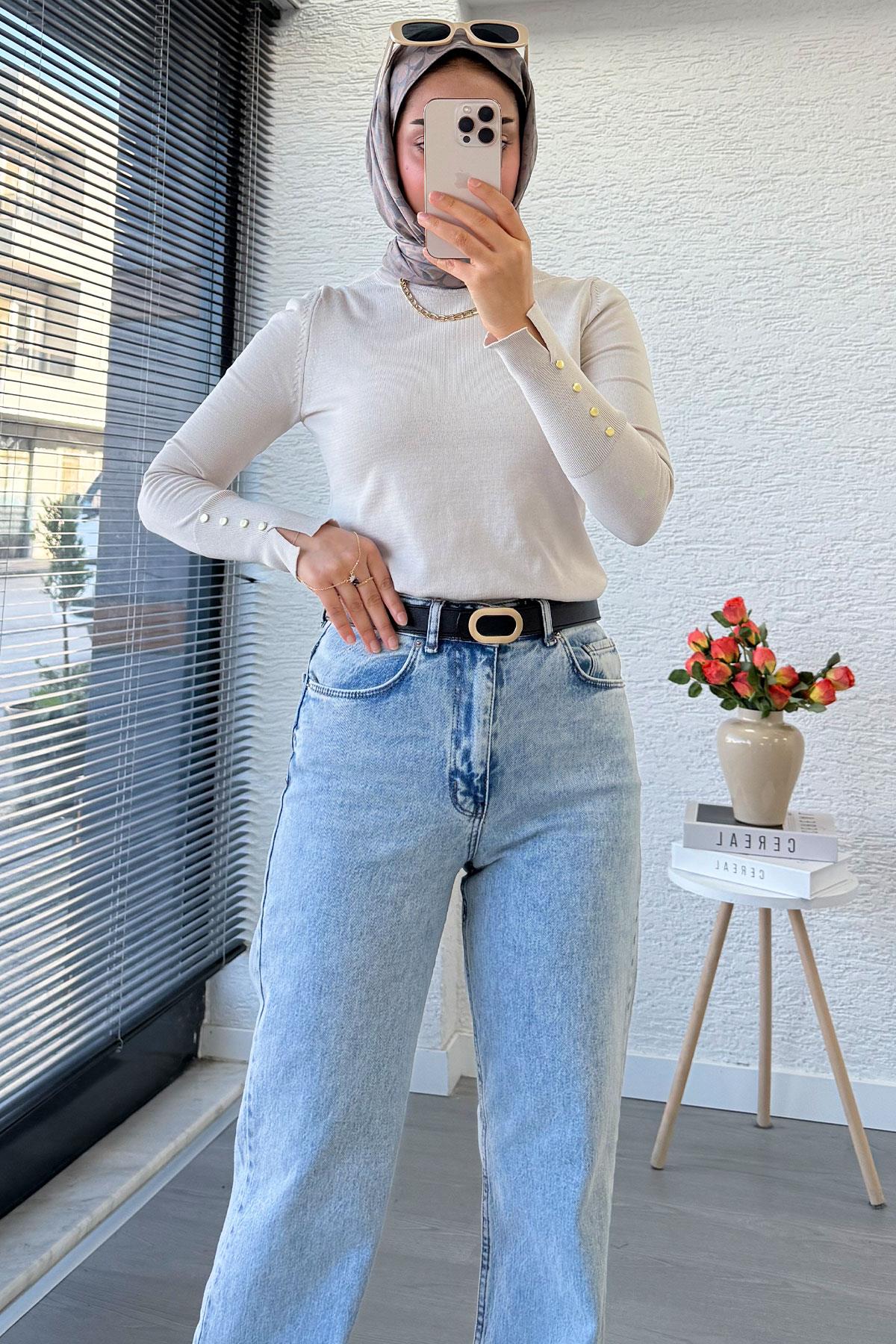 Straight Kesim Jean Pantolon - Açık Mavi