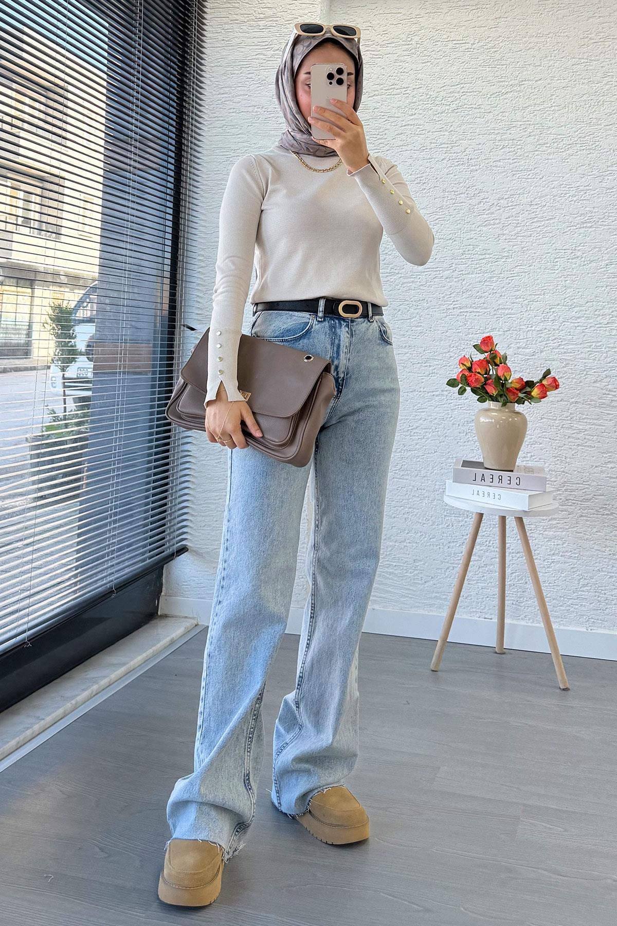 Straight Kesim Jean Pantolon - Açık Mavi