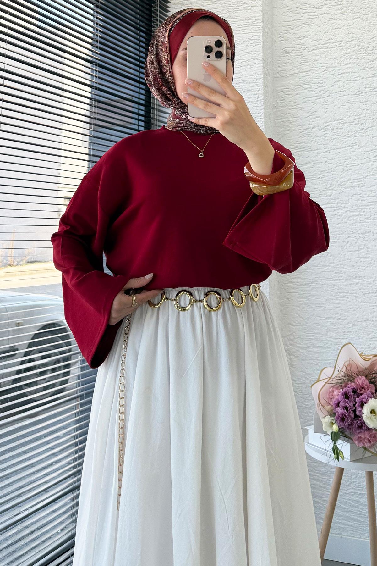 Volan Kol Basic Bluz - Bordo