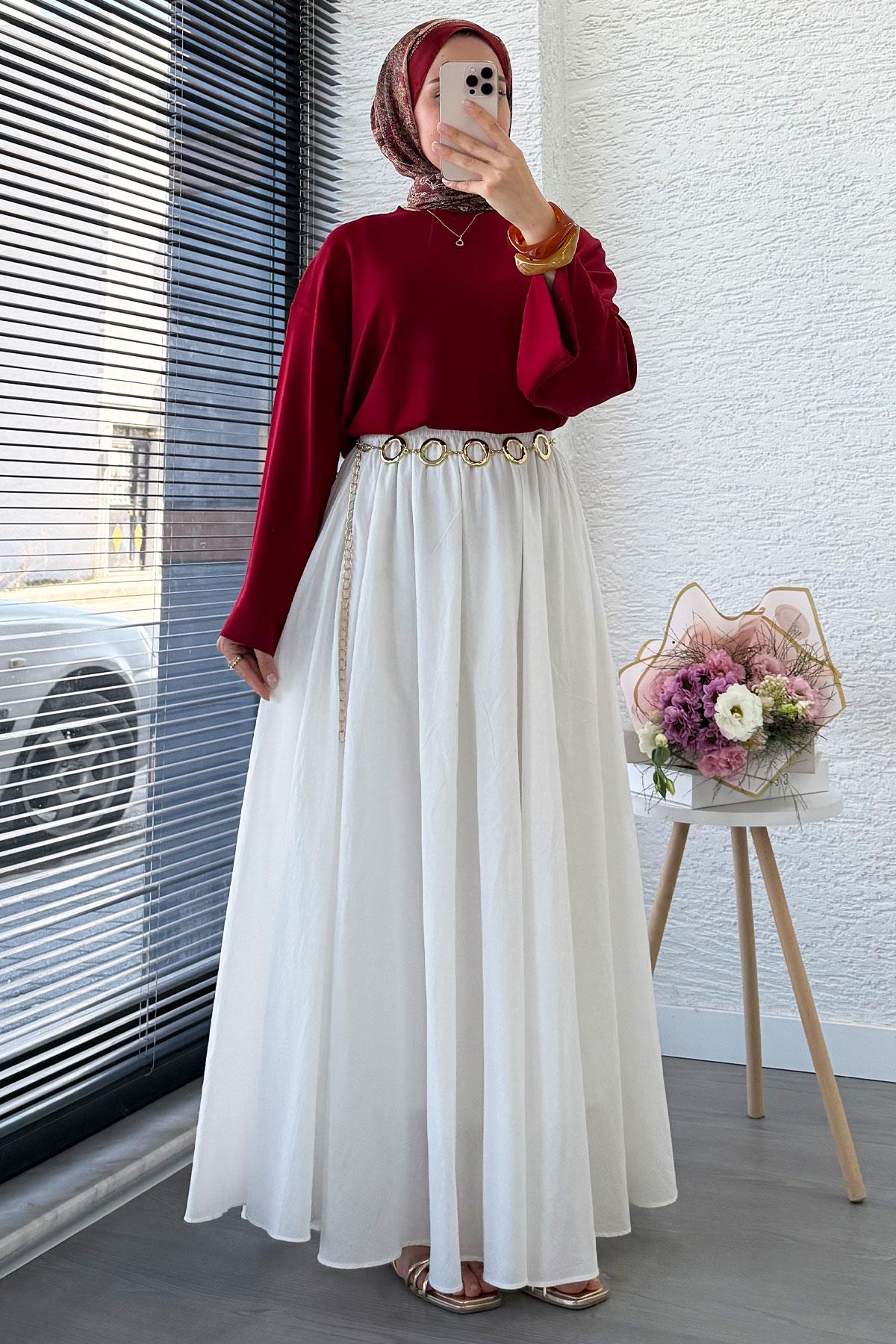 Volan Kol Basic Bluz - Bordo