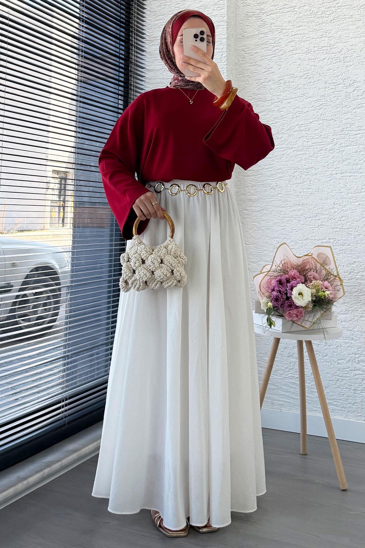 Volan Kol Basic Bluz - Bordo