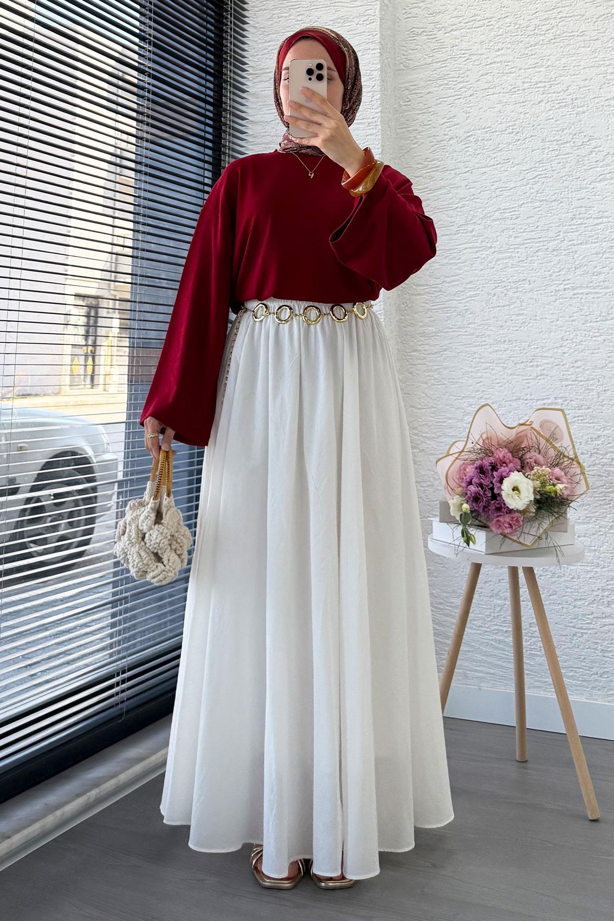 Volan Kol Basic Bluz - Bordo