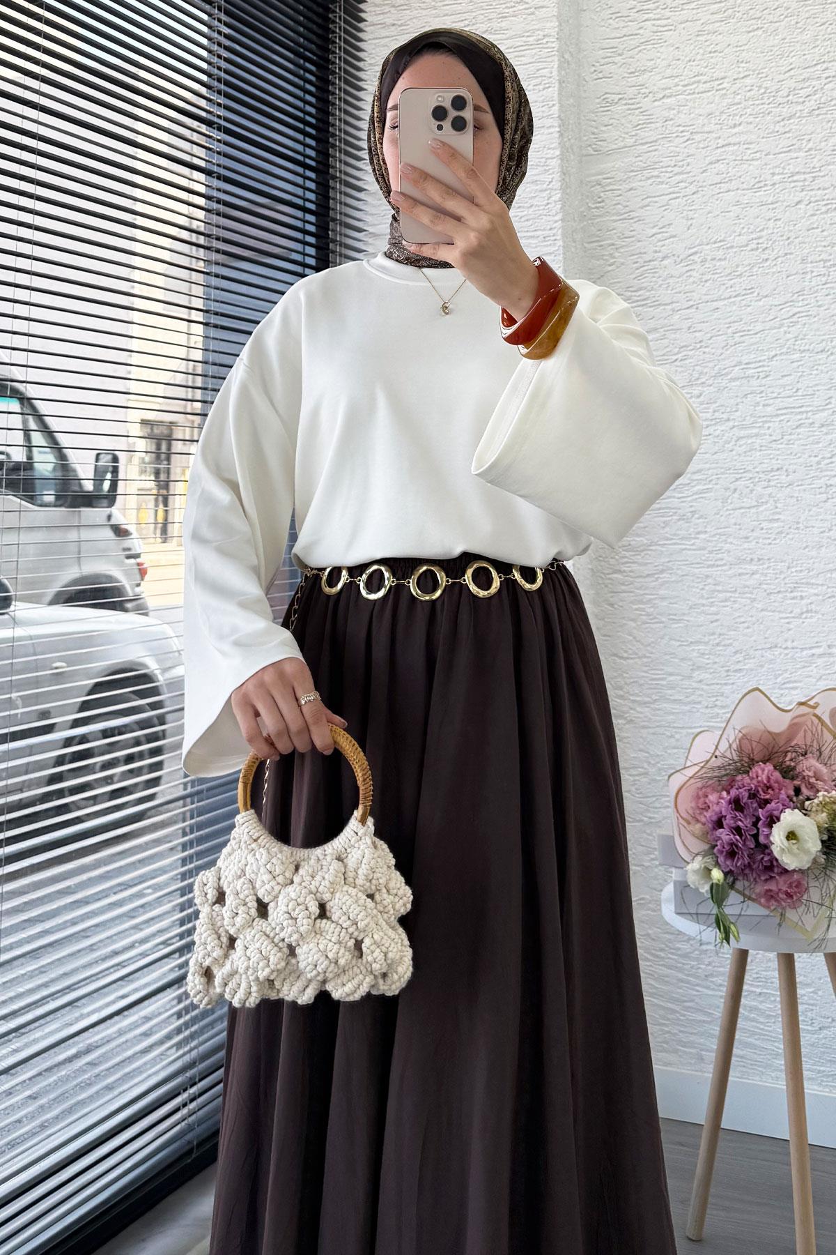 Volan Kol Basic Bluz - Ekru