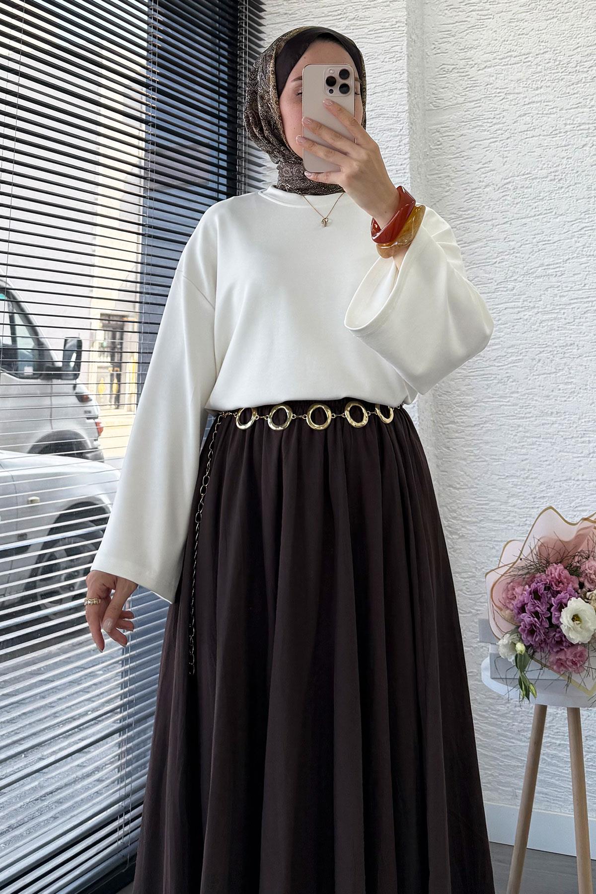 Volan Kol Basic Bluz - Ekru