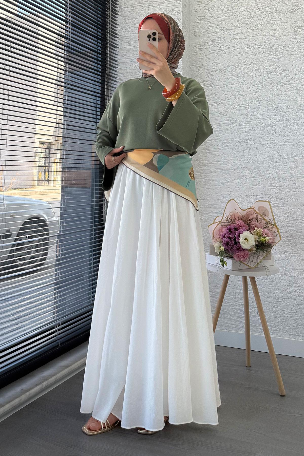 Volan Kol Basic Bluz - Haki