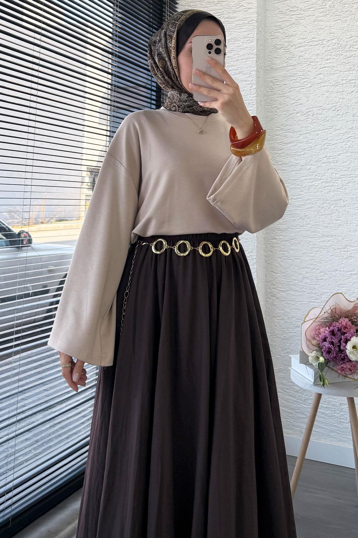 Volan Kol Basic Bluz - Vizon