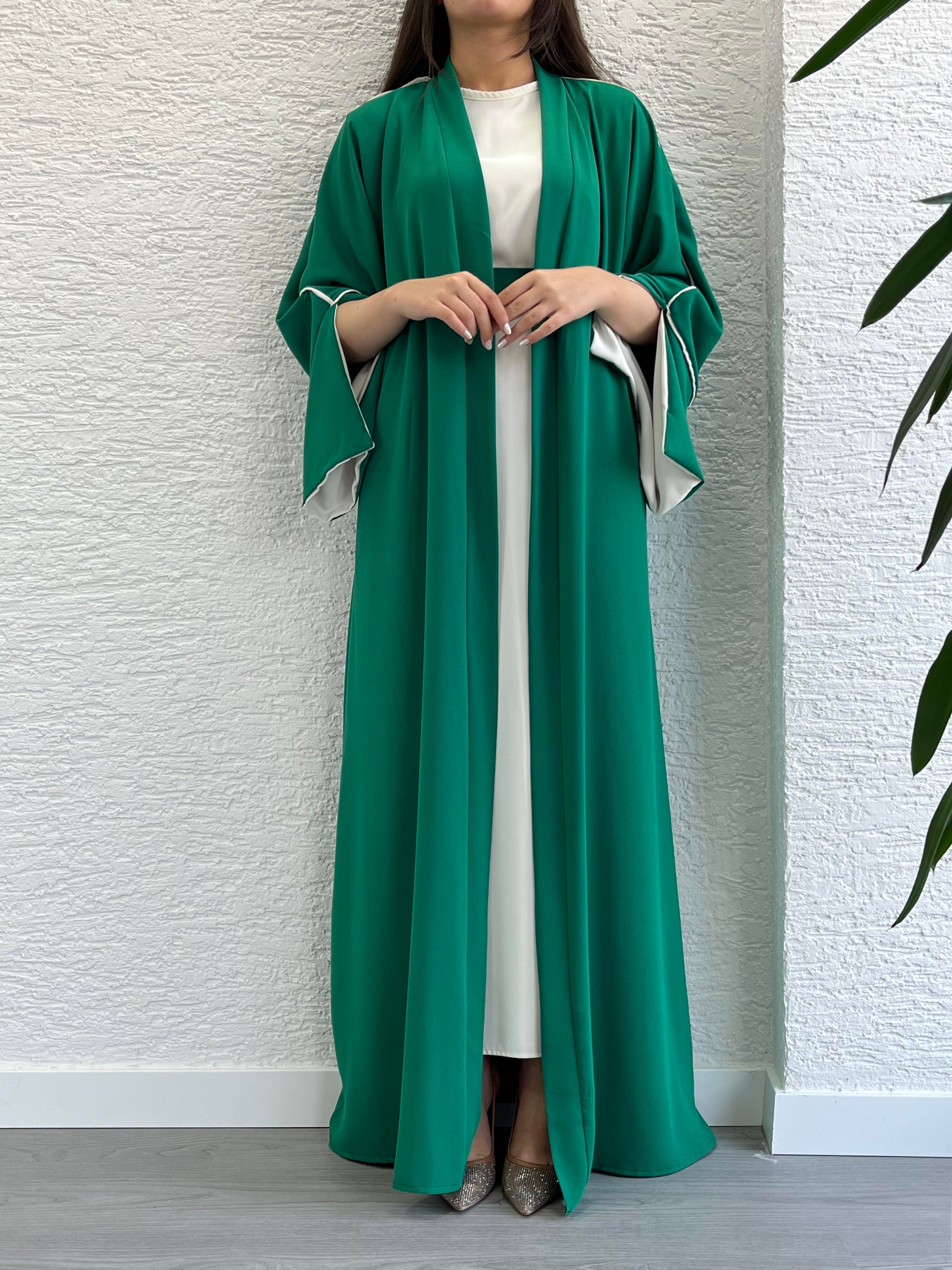 Yeşil Ayça Abaya Takım