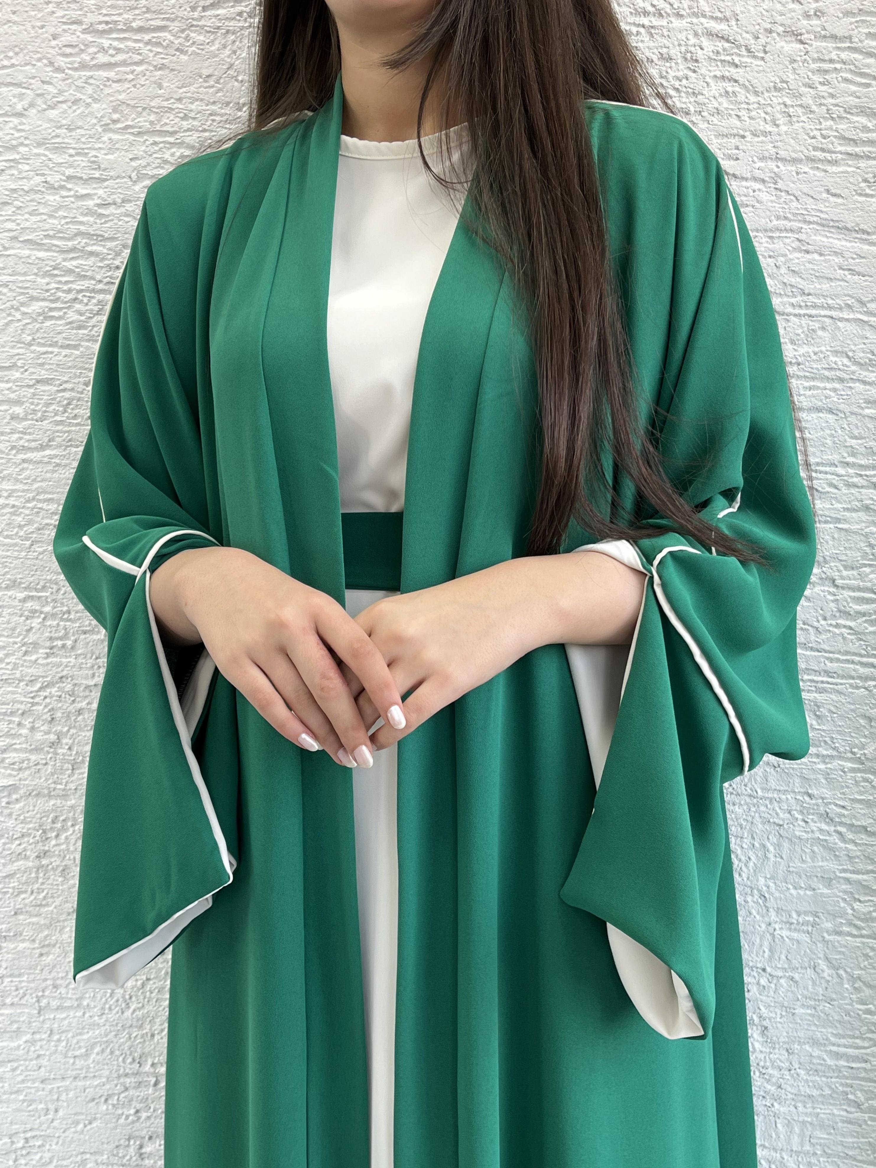 Yeşil Ayça Abaya Takım