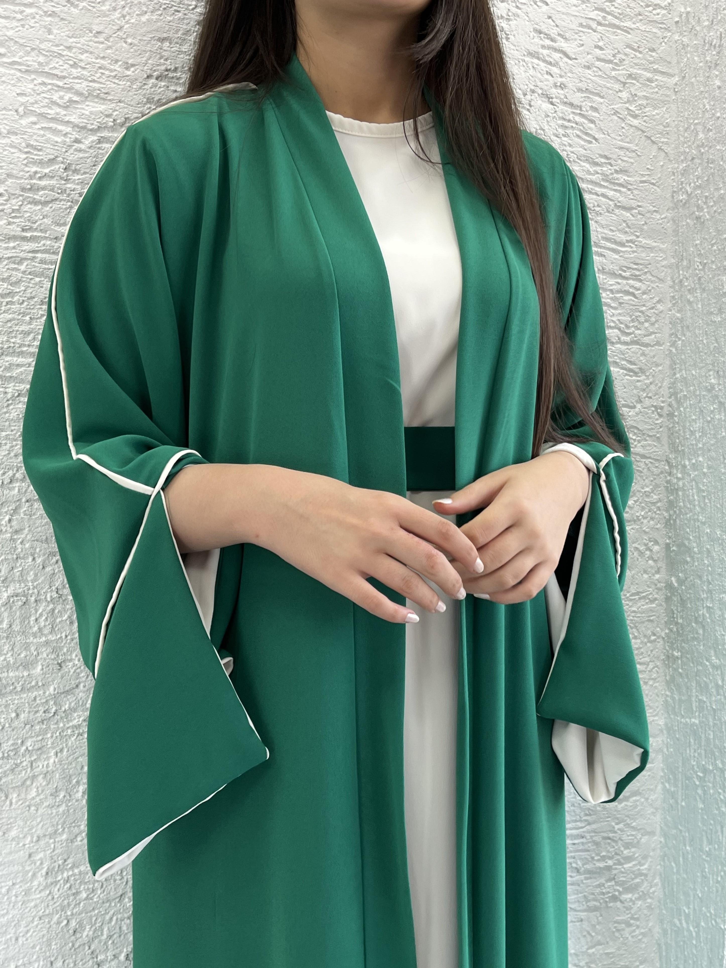 Yeşil Ayça Abaya Takım