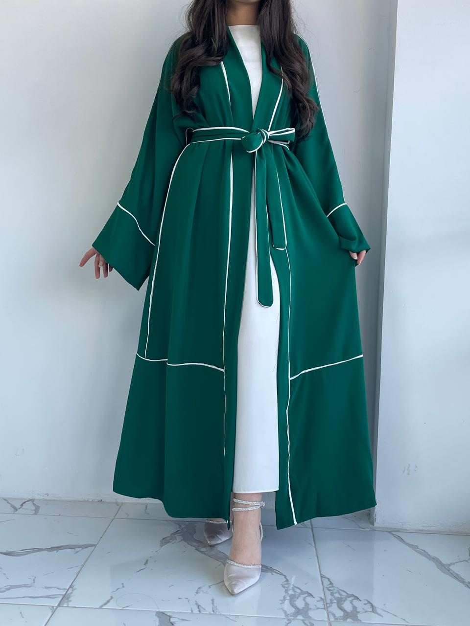 Yeşil Biyeli Abaya