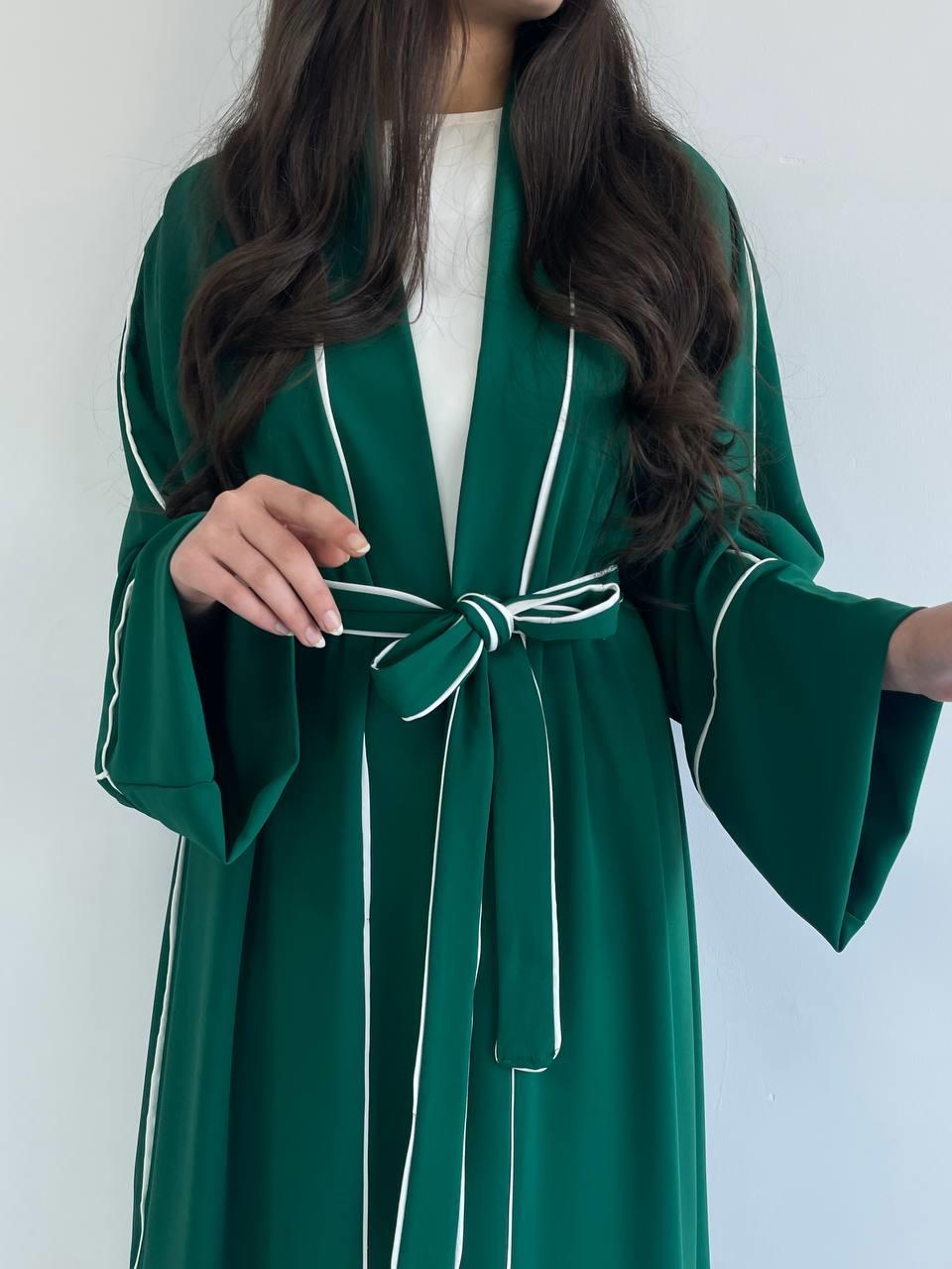 Yeşil Biyeli Abaya