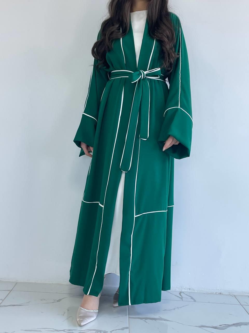 Yeşil Biyeli Abaya