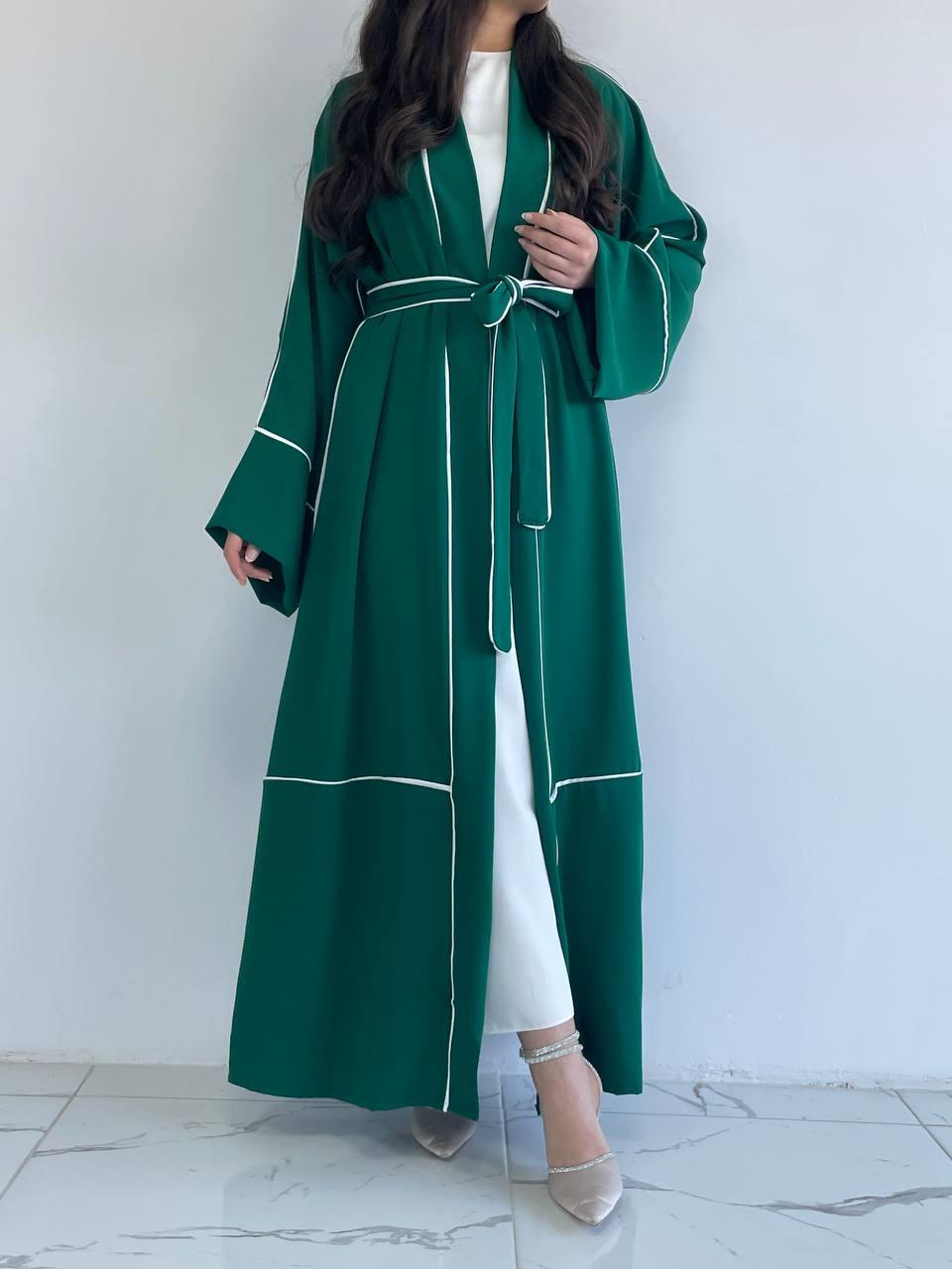 Yeşil Biyeli Abaya