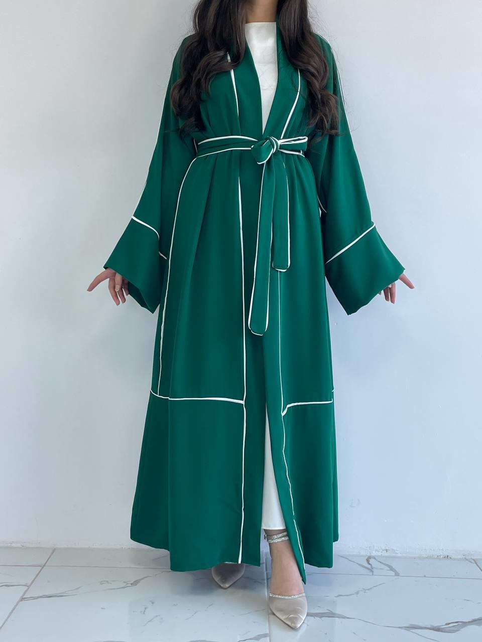 Yeşil Biyeli Abaya