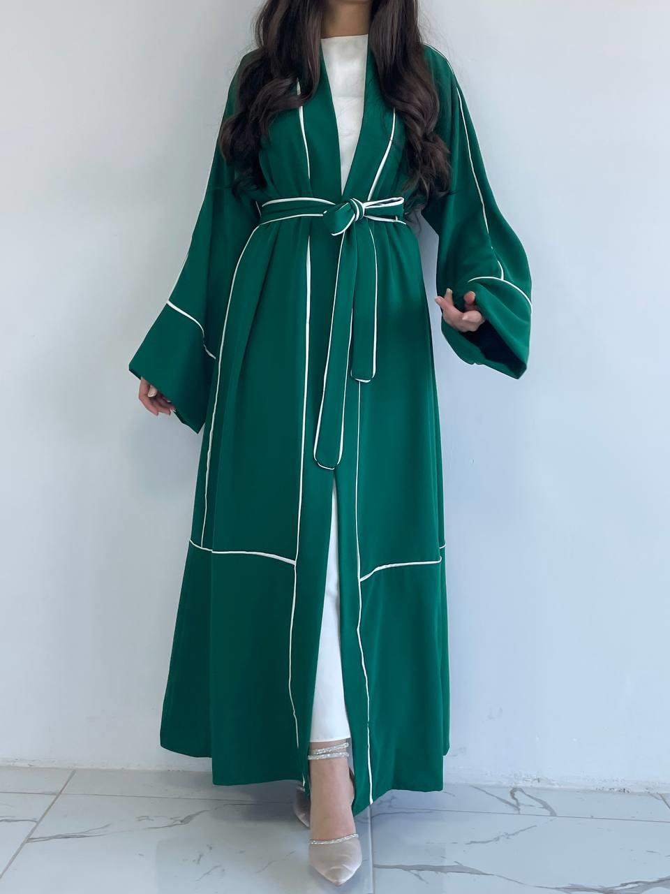 Yeşil Biyeli Abaya