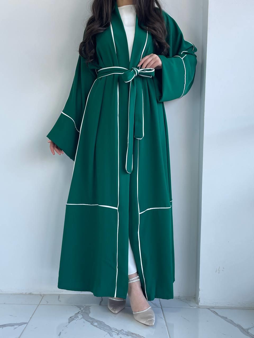 Yeşil Biyeli Abaya