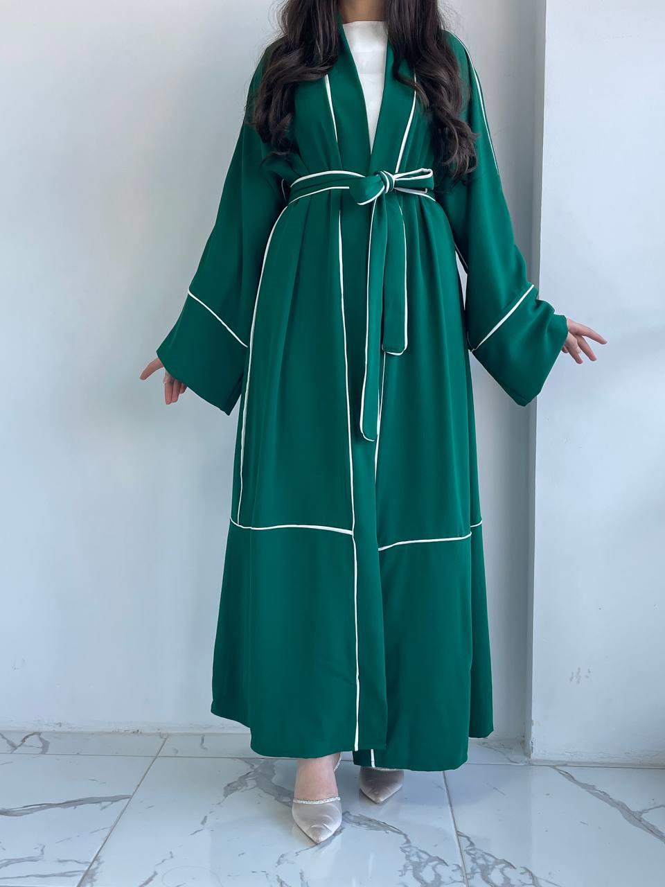 Yeşil Biyeli Abaya