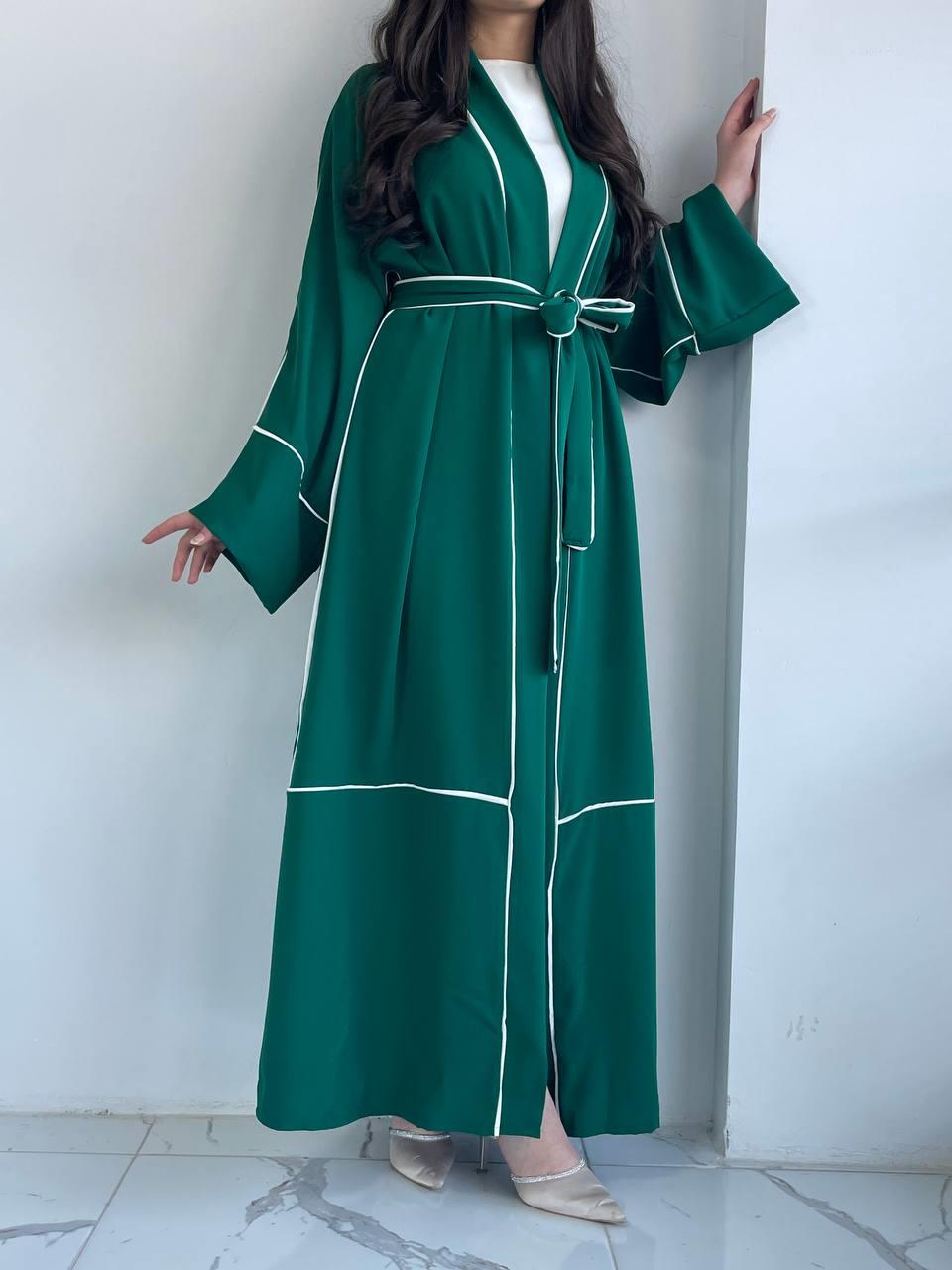 Yeşil Biyeli Abaya