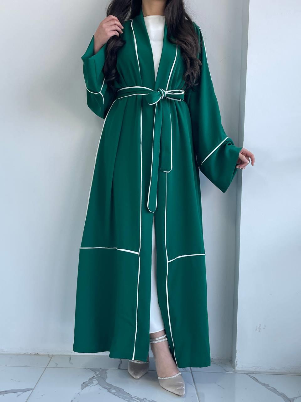 Yeşil Biyeli Abaya