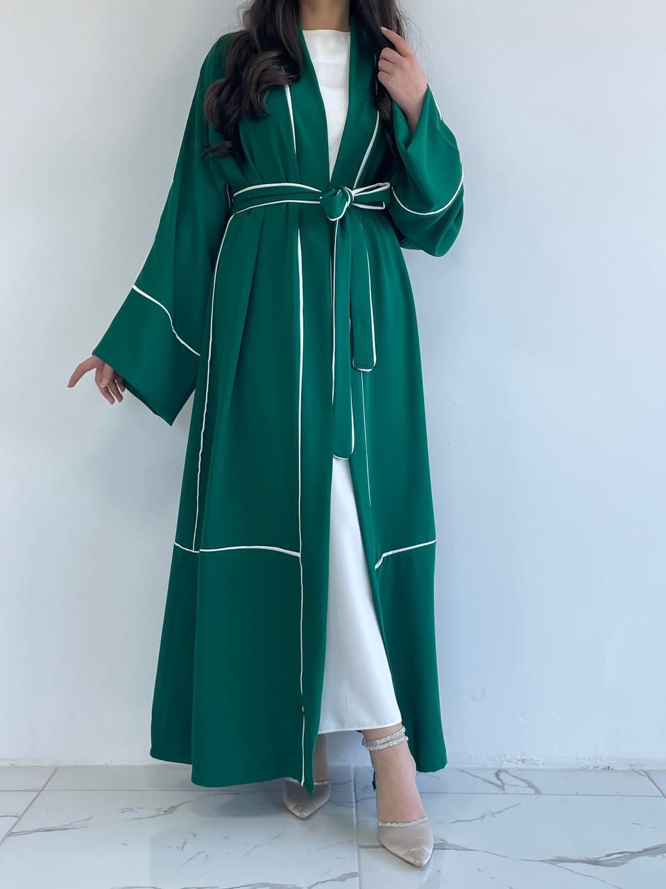 Yeşil Biyeli Abaya
