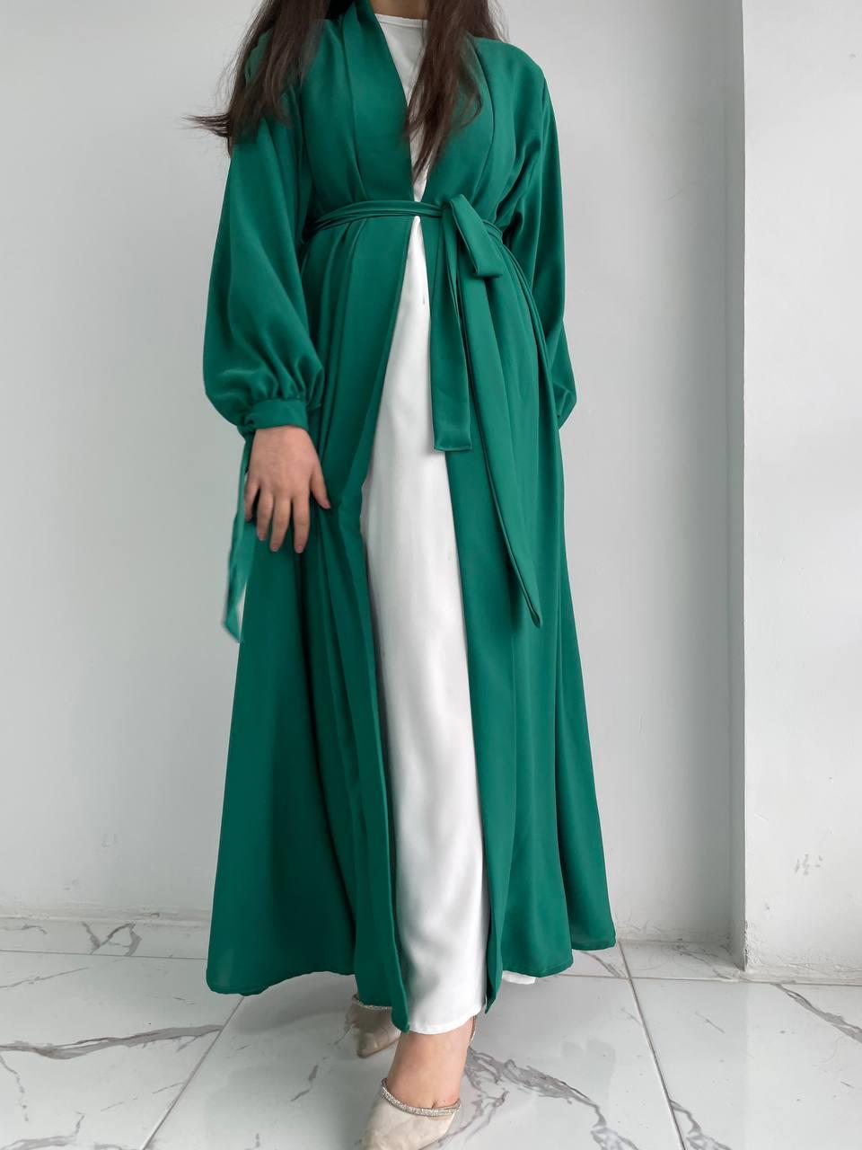 Yeşil Hanzade Abaya 