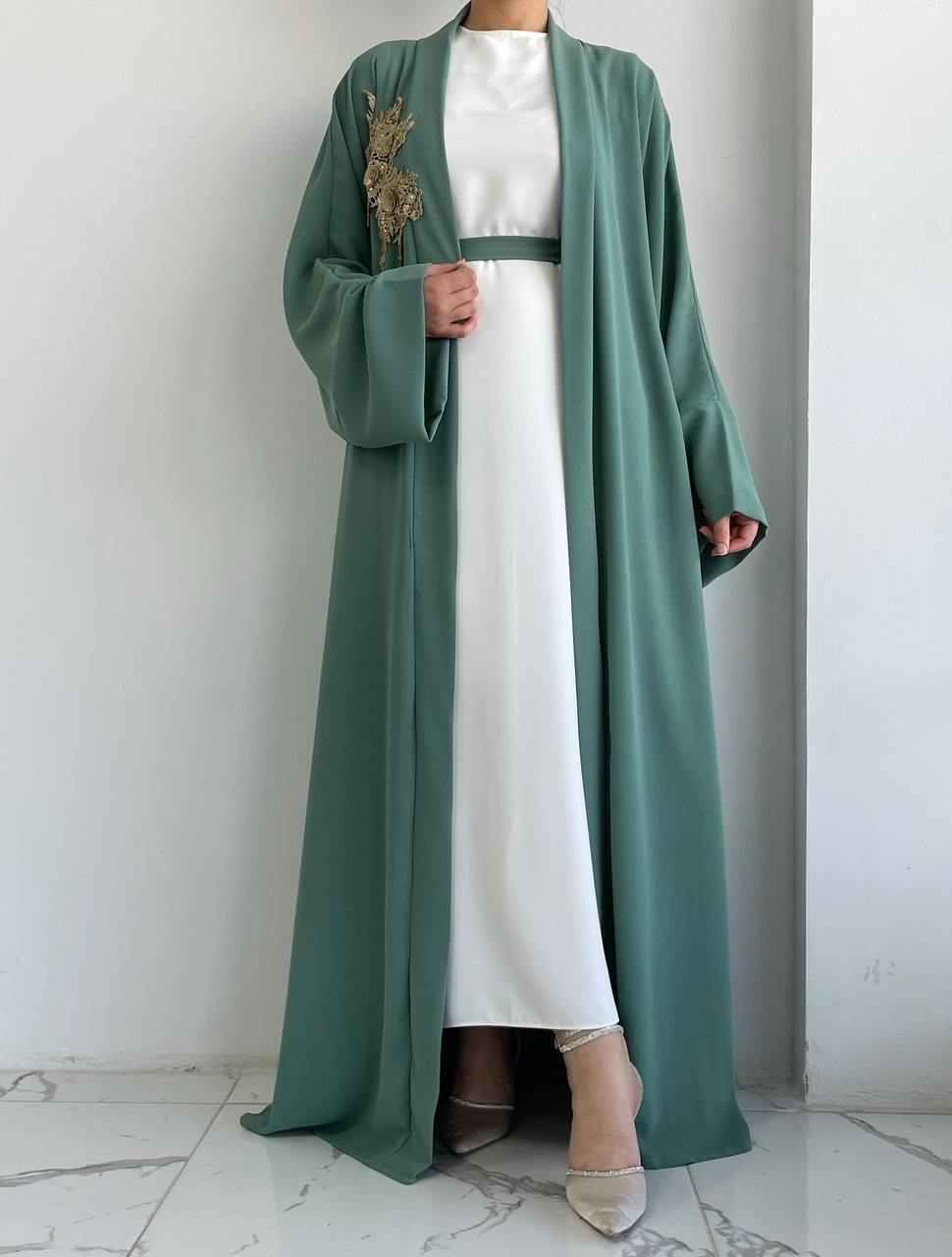 Yeşil Nida Abaya Takım 