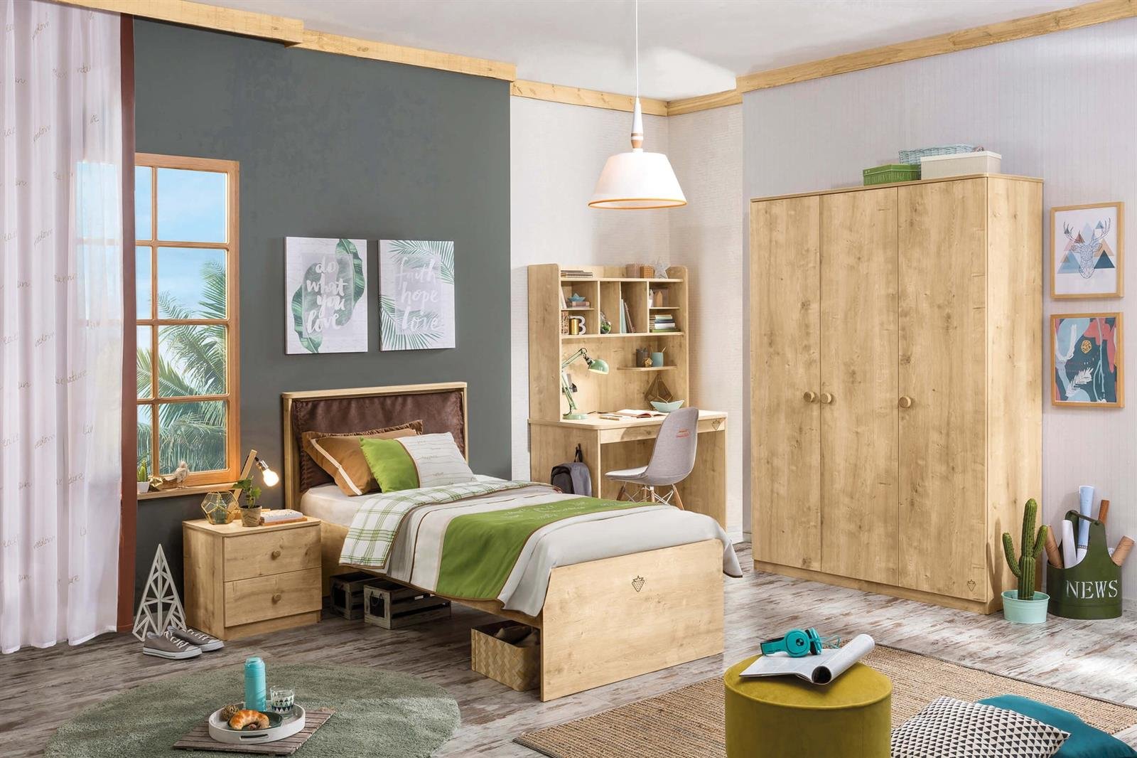 Mocha Jugendzimmer Set