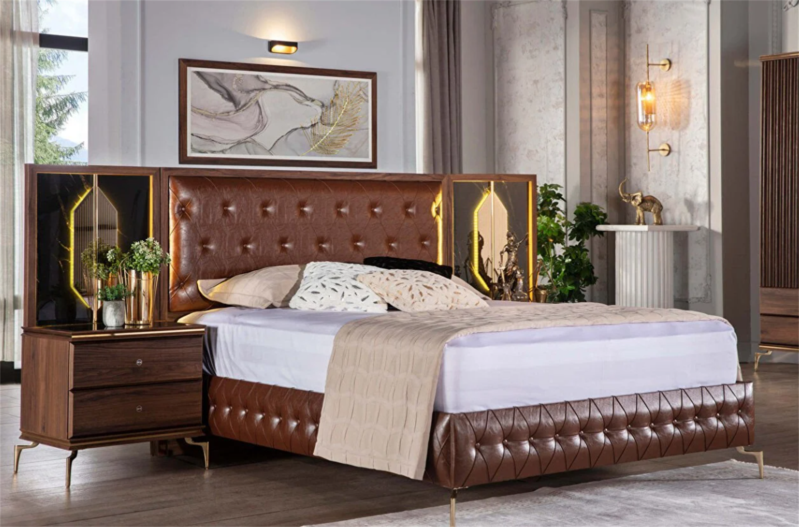 Montego Bettbox + Kopfteil
