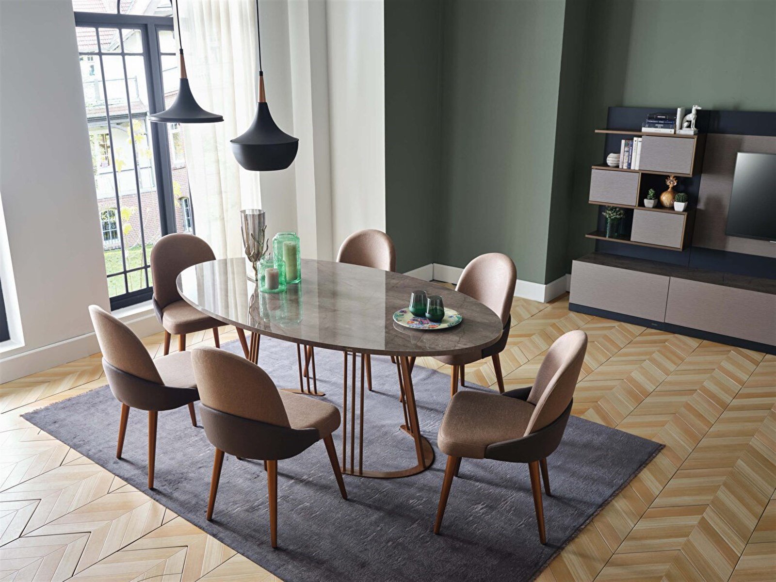 Prag Esszimmer Set 