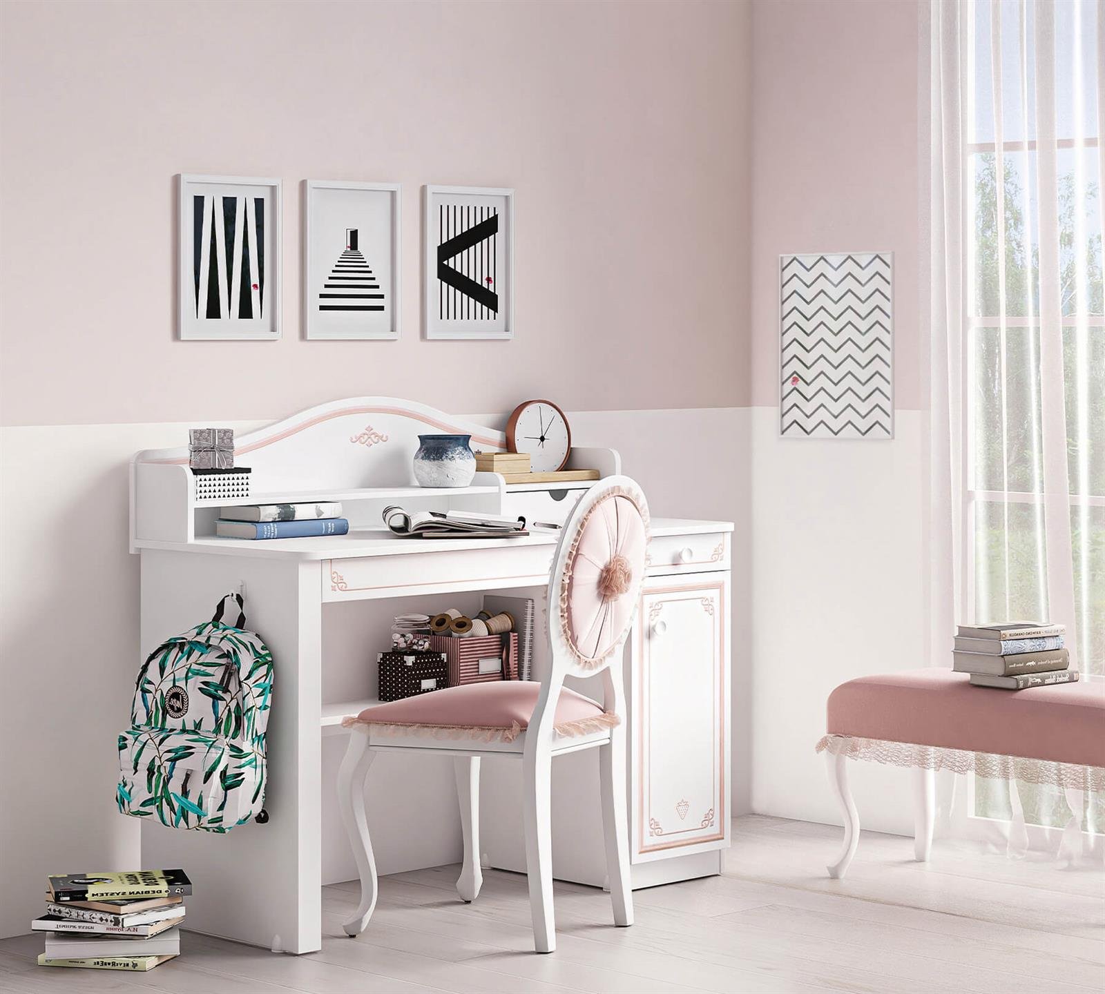 Selena (Rosa) Jugendzimmer Set