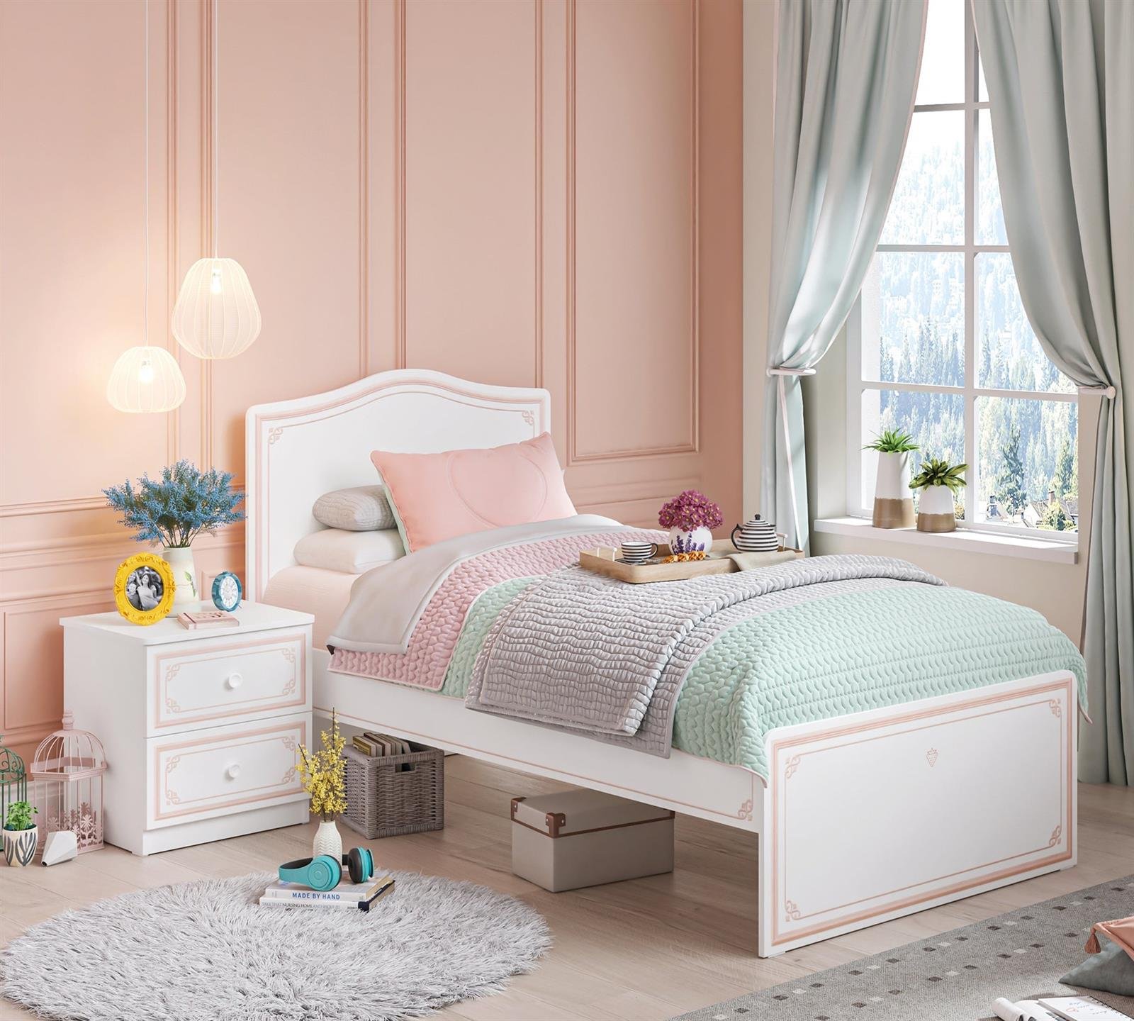 Selena (Rosa) Jugendzimmer Set