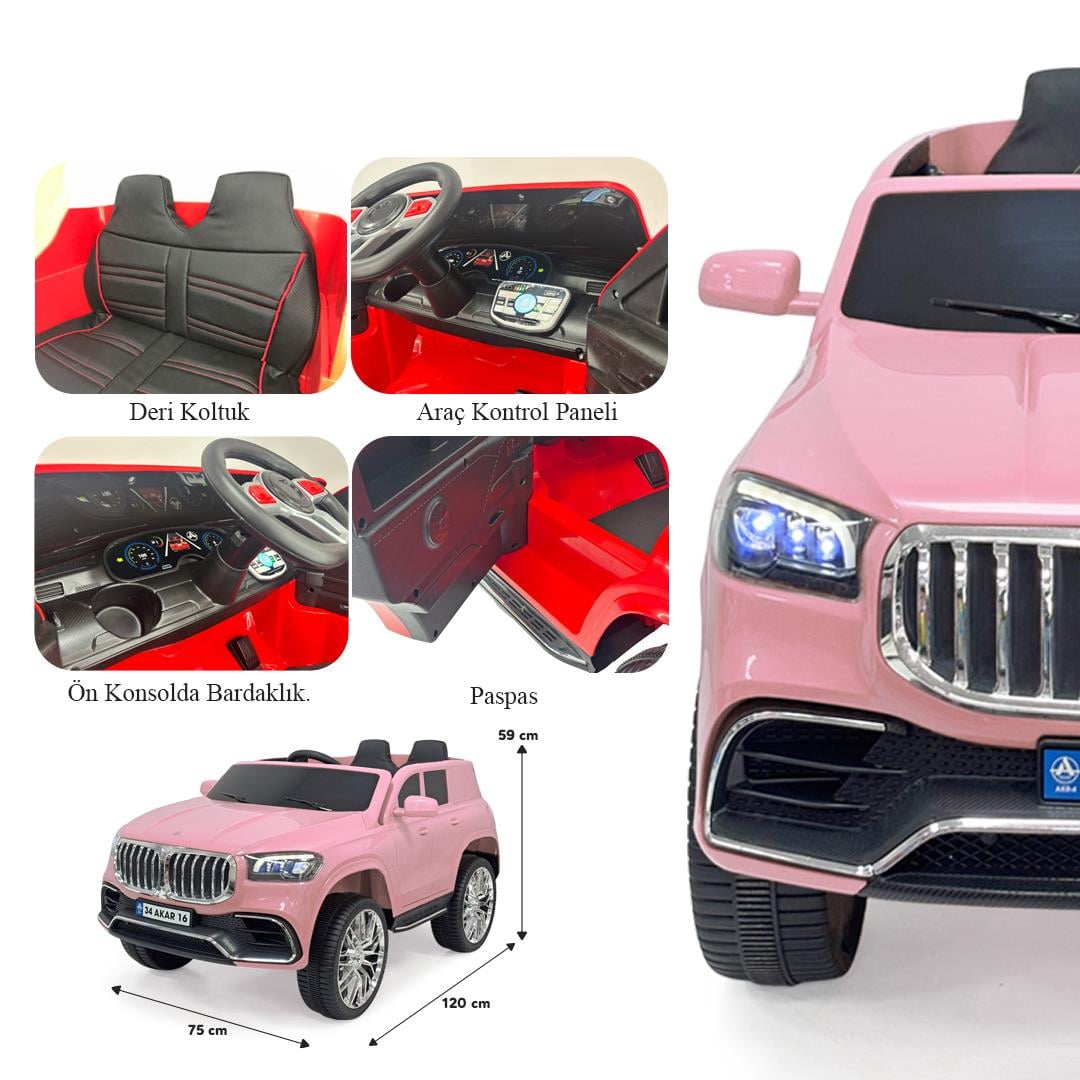 Akar Bold GT Pembe Uzaktan Kumandalı 4X2 12 VOLT Akülü Araba(94-847)