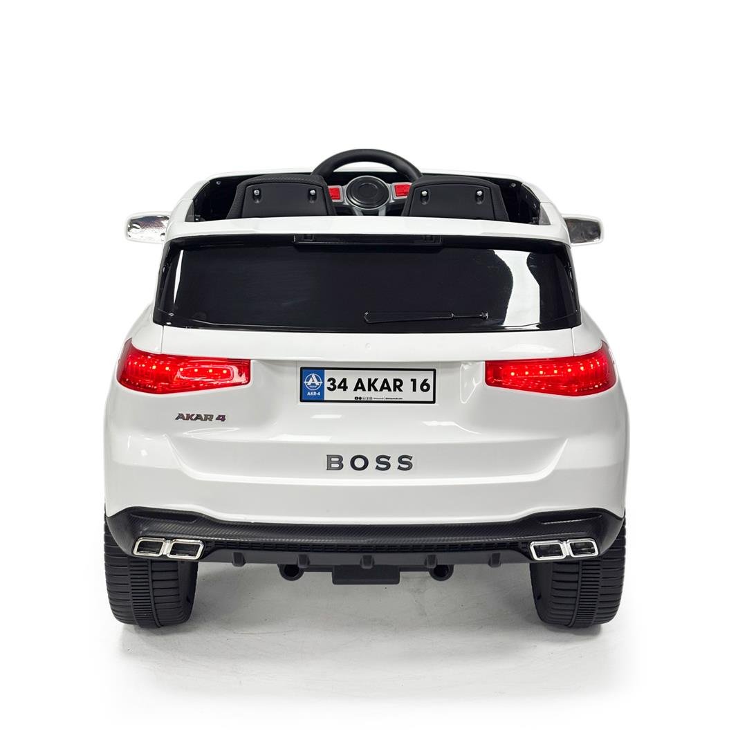 Akar Boss GT Beyaz Uzaktan Kumandalı 4X2 12 VOLT Akülü Araba(97-022)