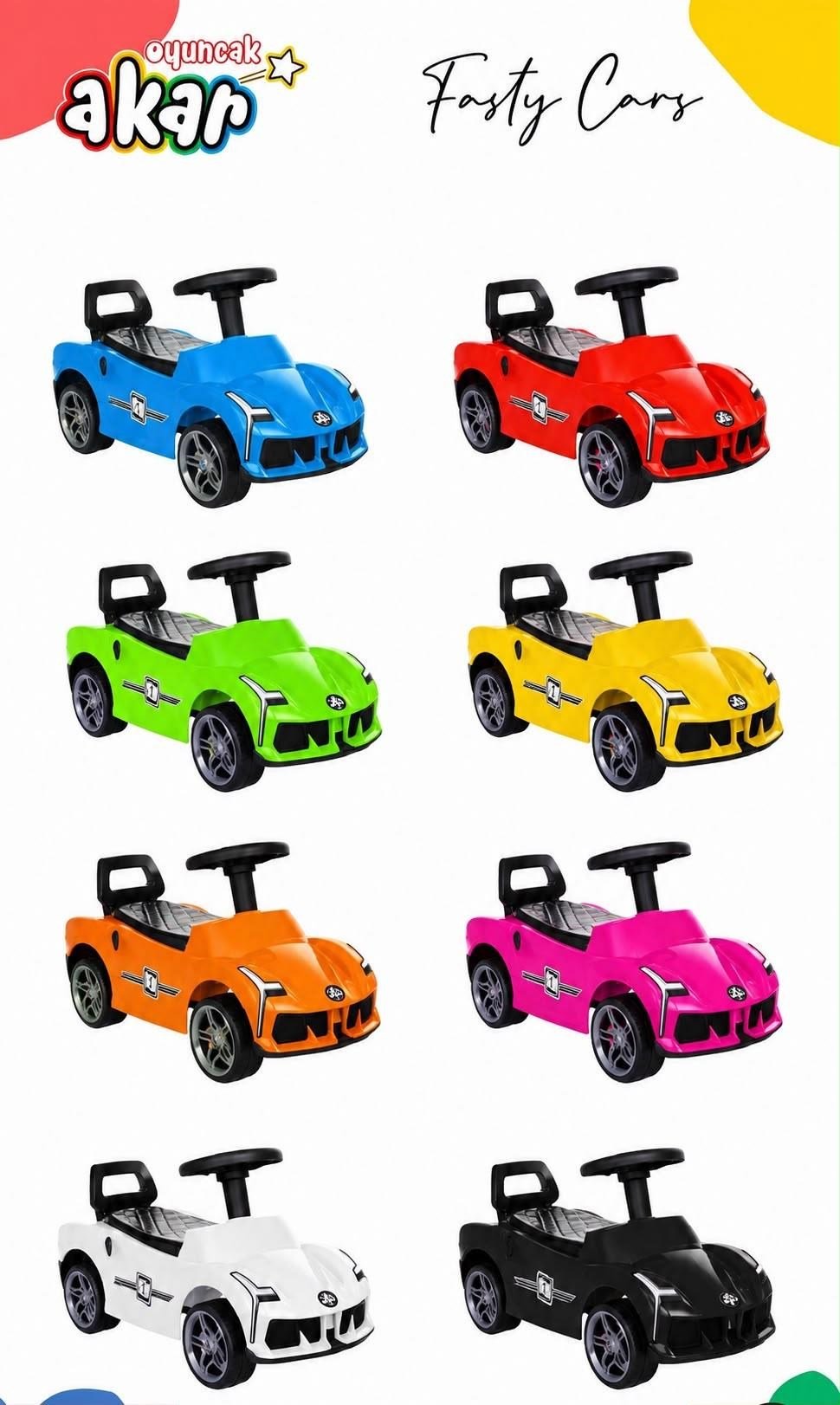 Akar Fasty Car Müzikli Yeşil  96-810