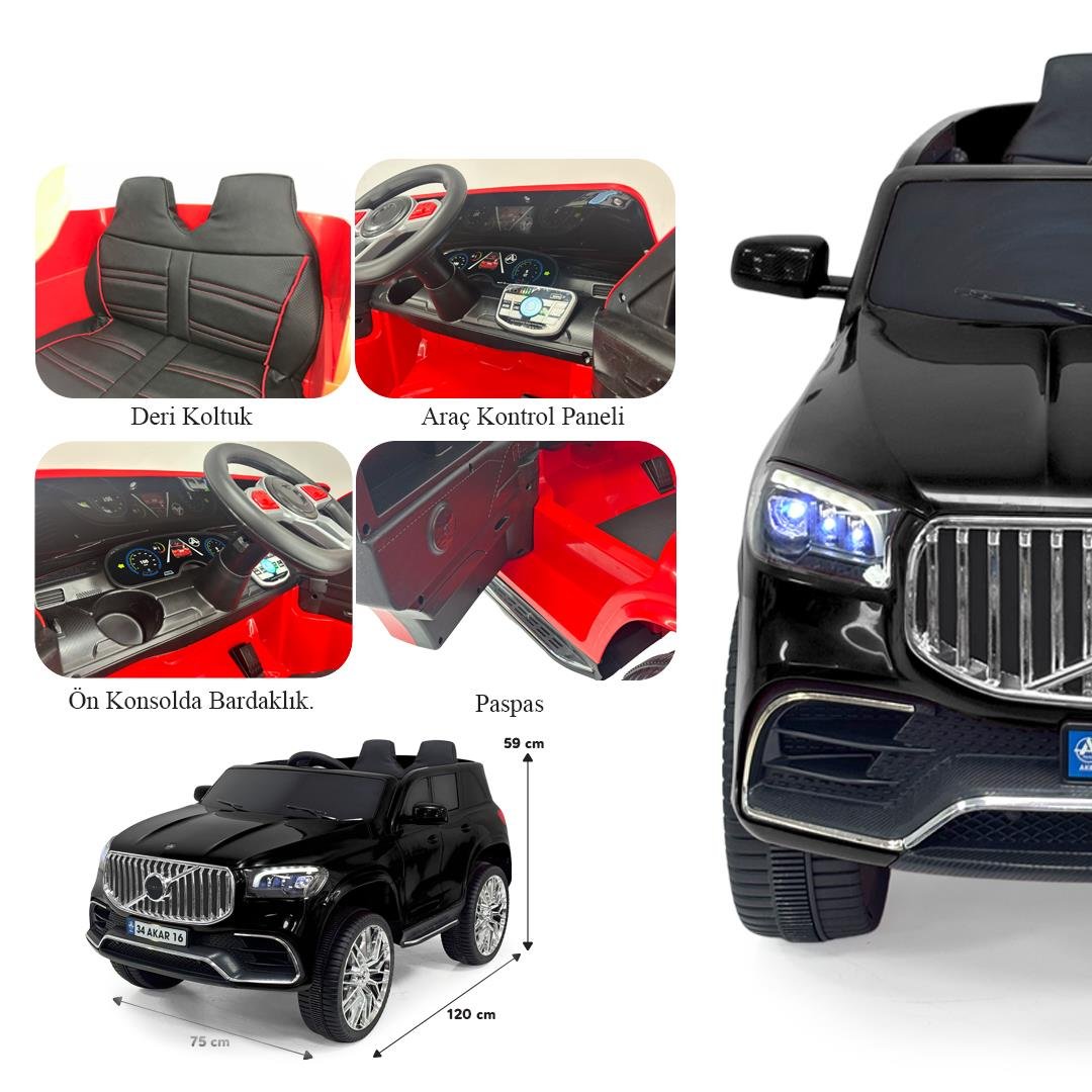 Akar Voyage GT Siyah Uzaktan Kumandalı 4X2 12 VOLT Akülü Araba(97-237)