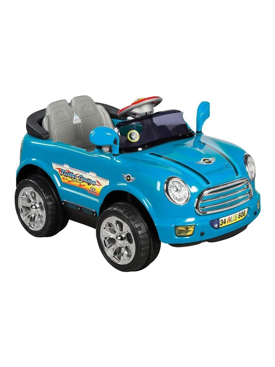 Aliş 606K Coupe Turbo Gri 12 v Uzaktan Kumandalı Akülü Araba Mavi