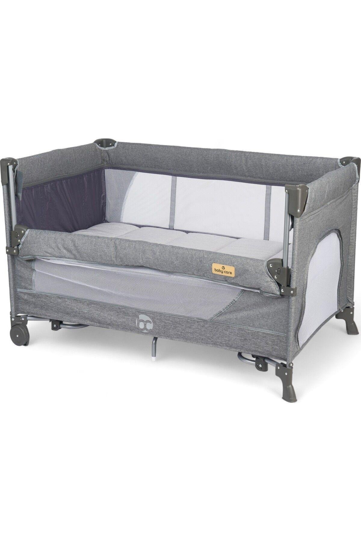 Baby Care Atlantis Anne Yanı Oyun Parkı Otomatik Katlanır 70x120 Cm Kahve