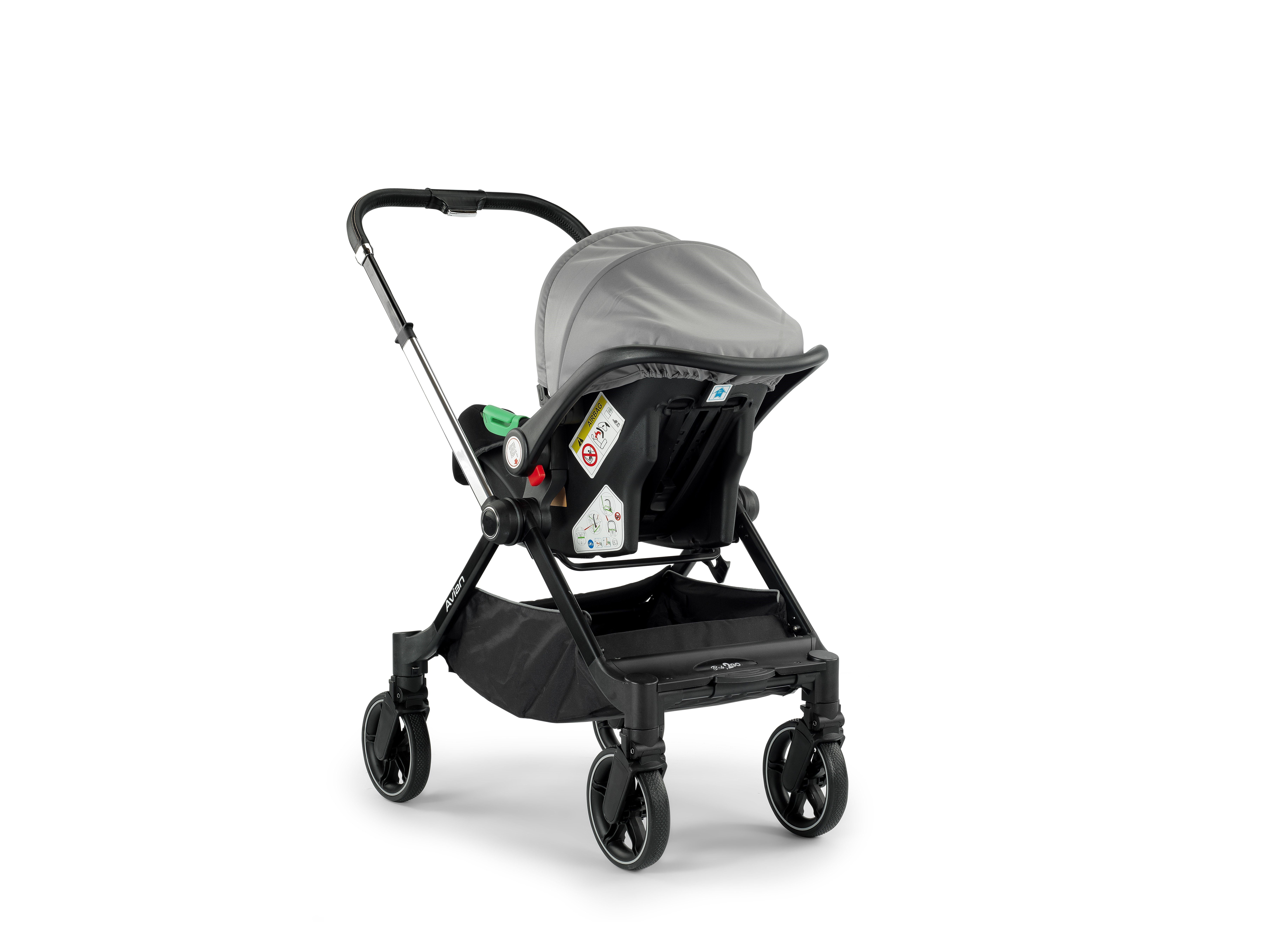 Baby2go Avian Akıllı  360 Teker Travel Sistem Bebek Arabası Gri Yeni Ürün