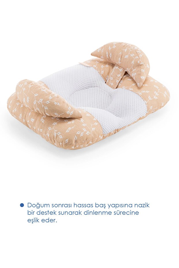 Babyjem 937 Ayarlanabilir Düz Kafa Yastığı Somon Çiçek