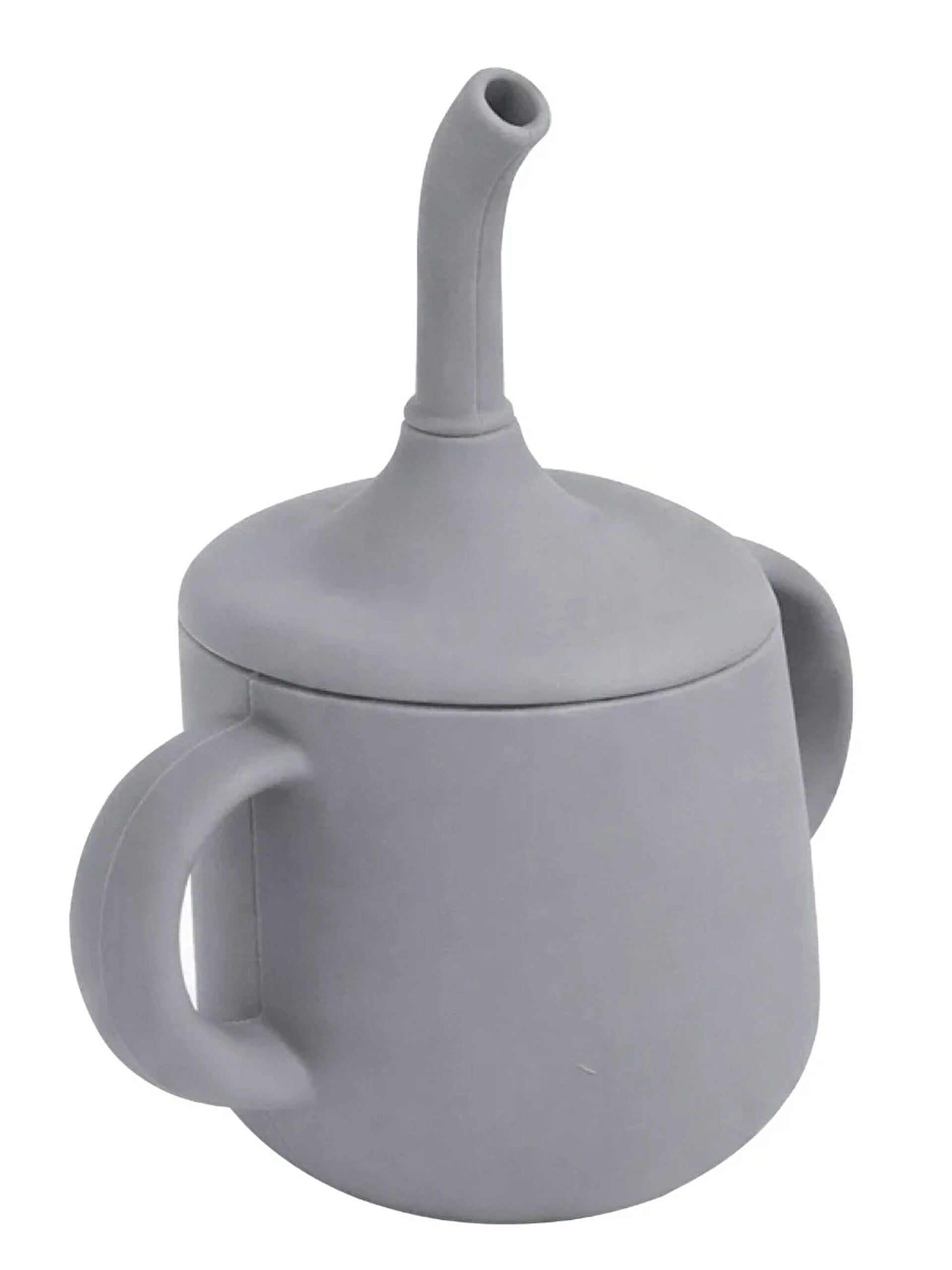 Babyjem 941 Silikon Pipetli Bardak Gri