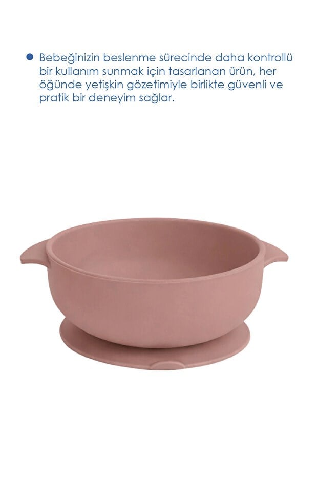 Babyjem 942 Silikon Vakumlu Kase Mocha