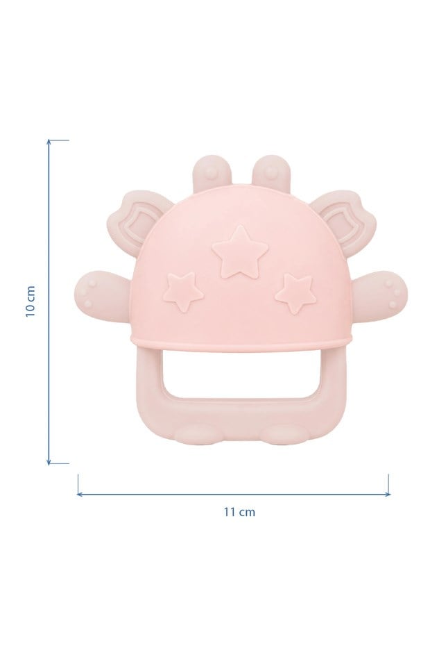 Babyjem 943 Parmak Korumalı Düşmeyen Diş Kaşıyıcı Pembe