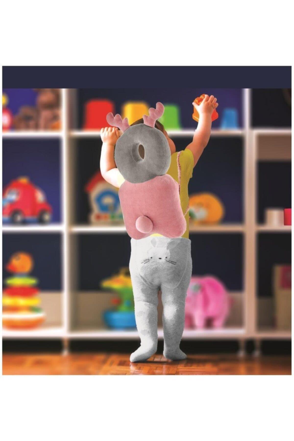 Babyjem Bebek Melek Kanadı Koruma Yastığı Pembe Kadife  527