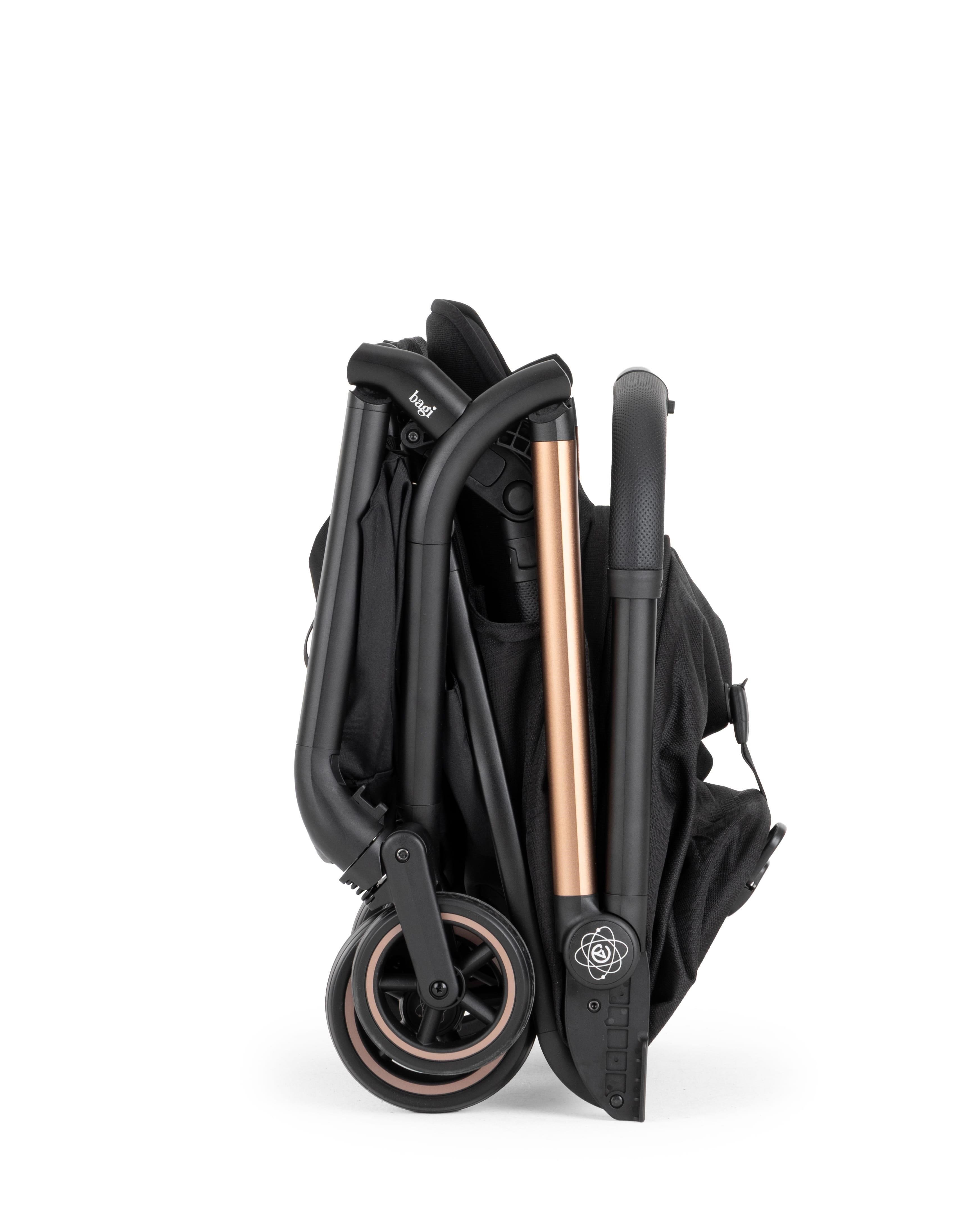 Bagi Atom Kabin Boy Travel Sistem Bebek Arabası Black Gold