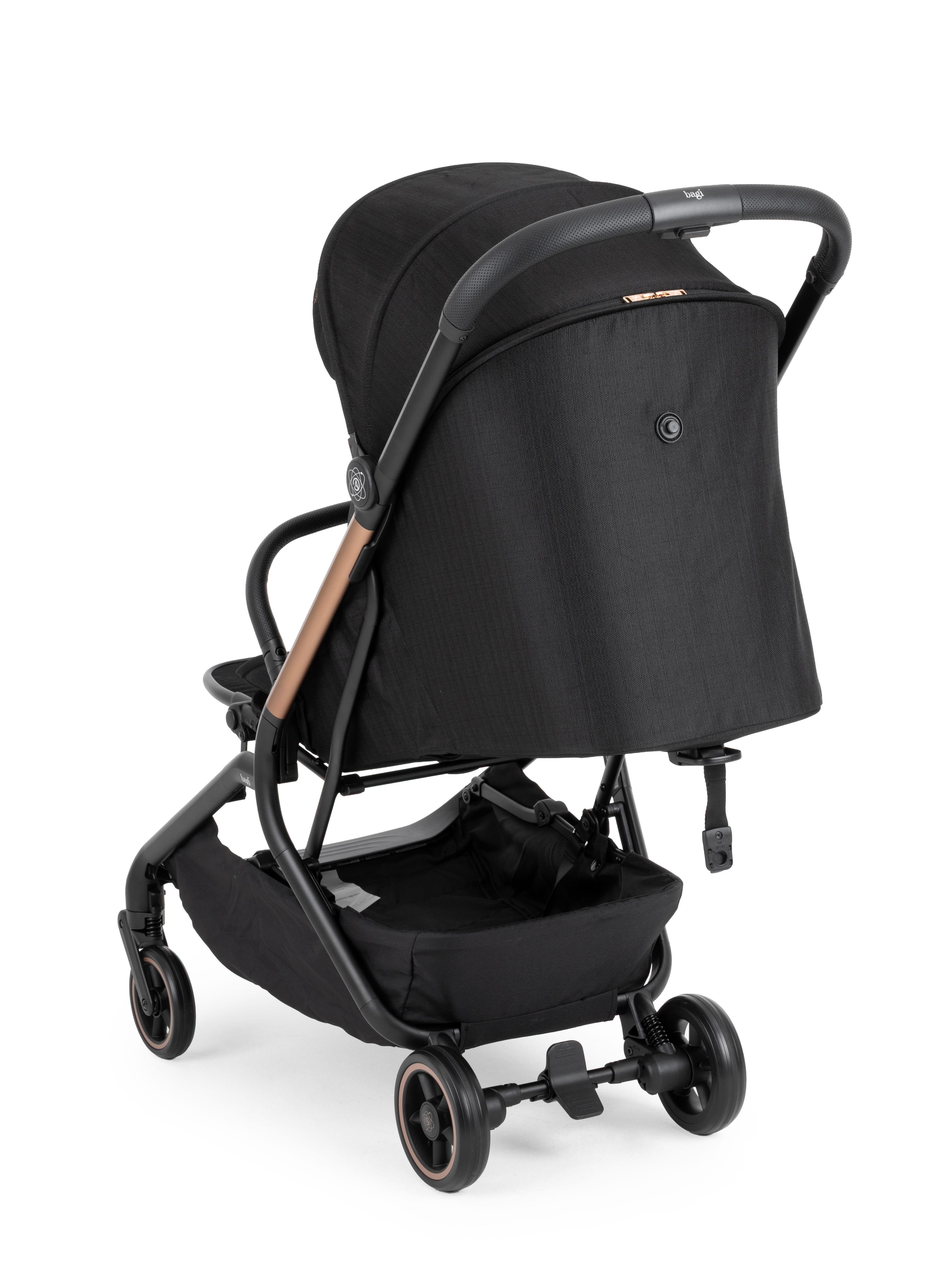 Bagi Atom Kabin Boy Travel Sistem Bebek Arabası Black Gold